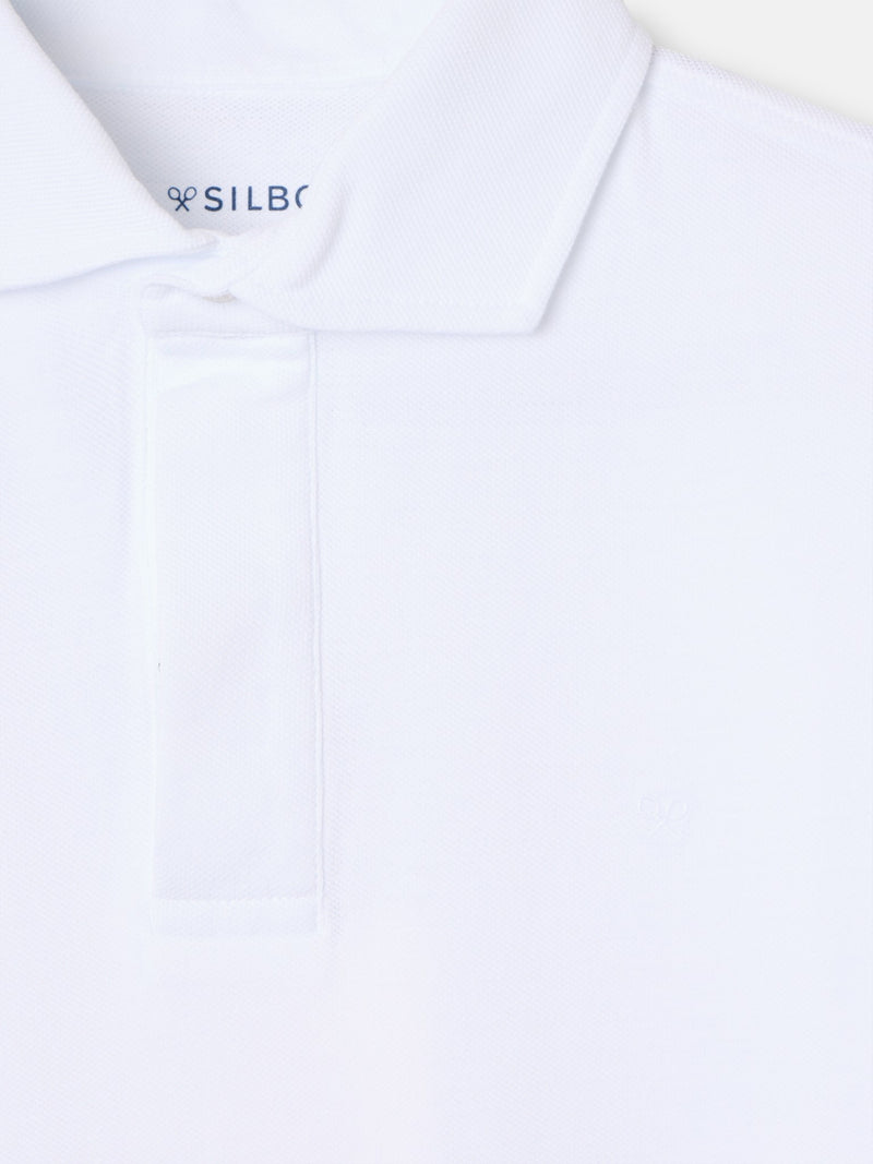 Polo de manga curta suite branco