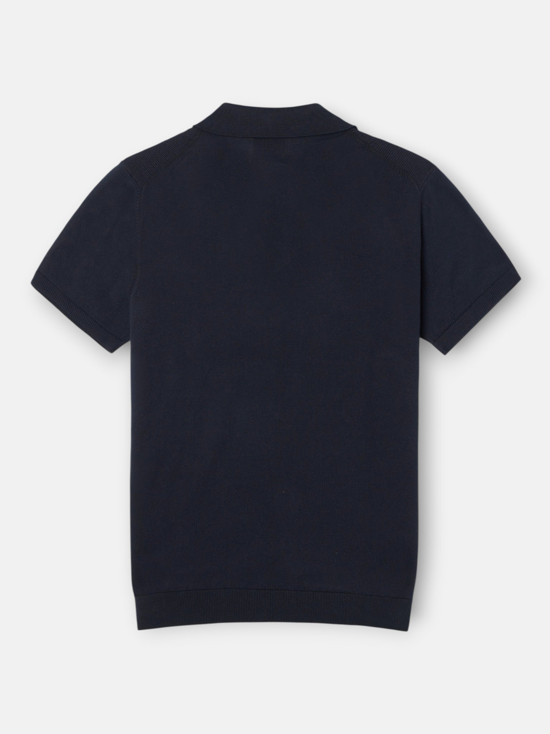 Polo unique estructura azul marino