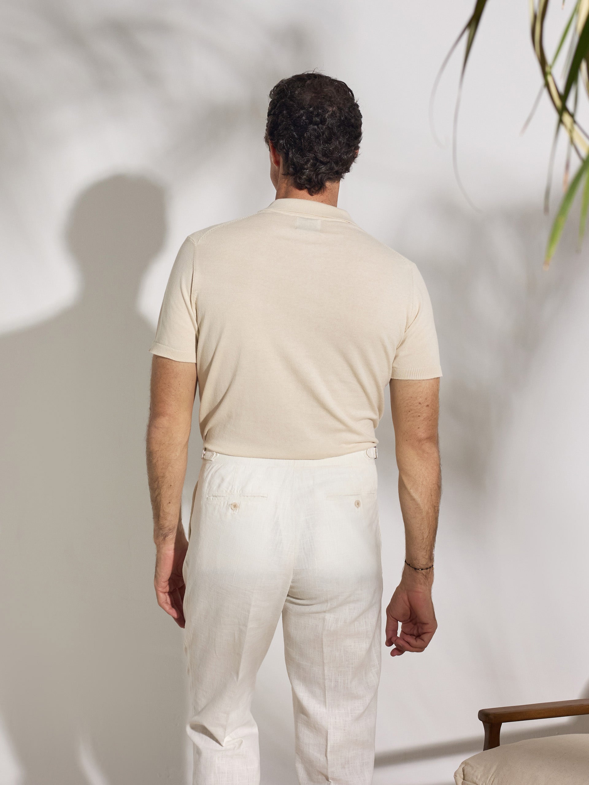 Polo unique estructura beige