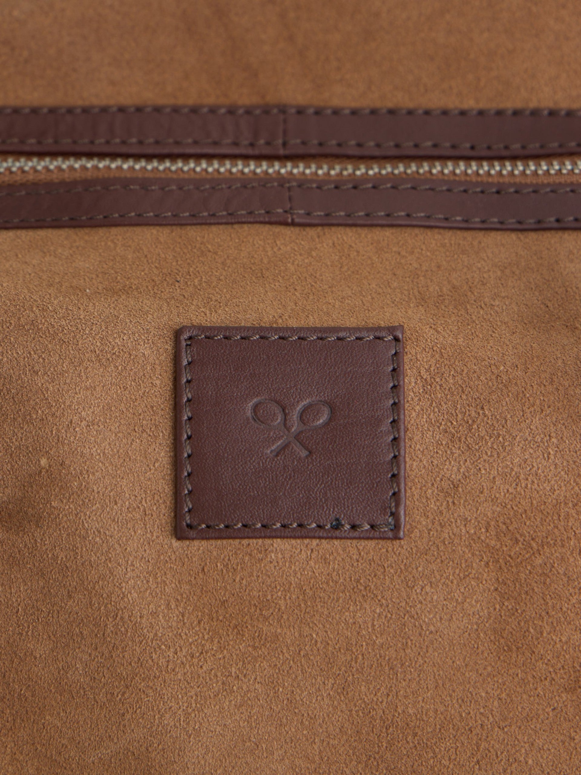 Sac de voyage en cuir business marron foncé