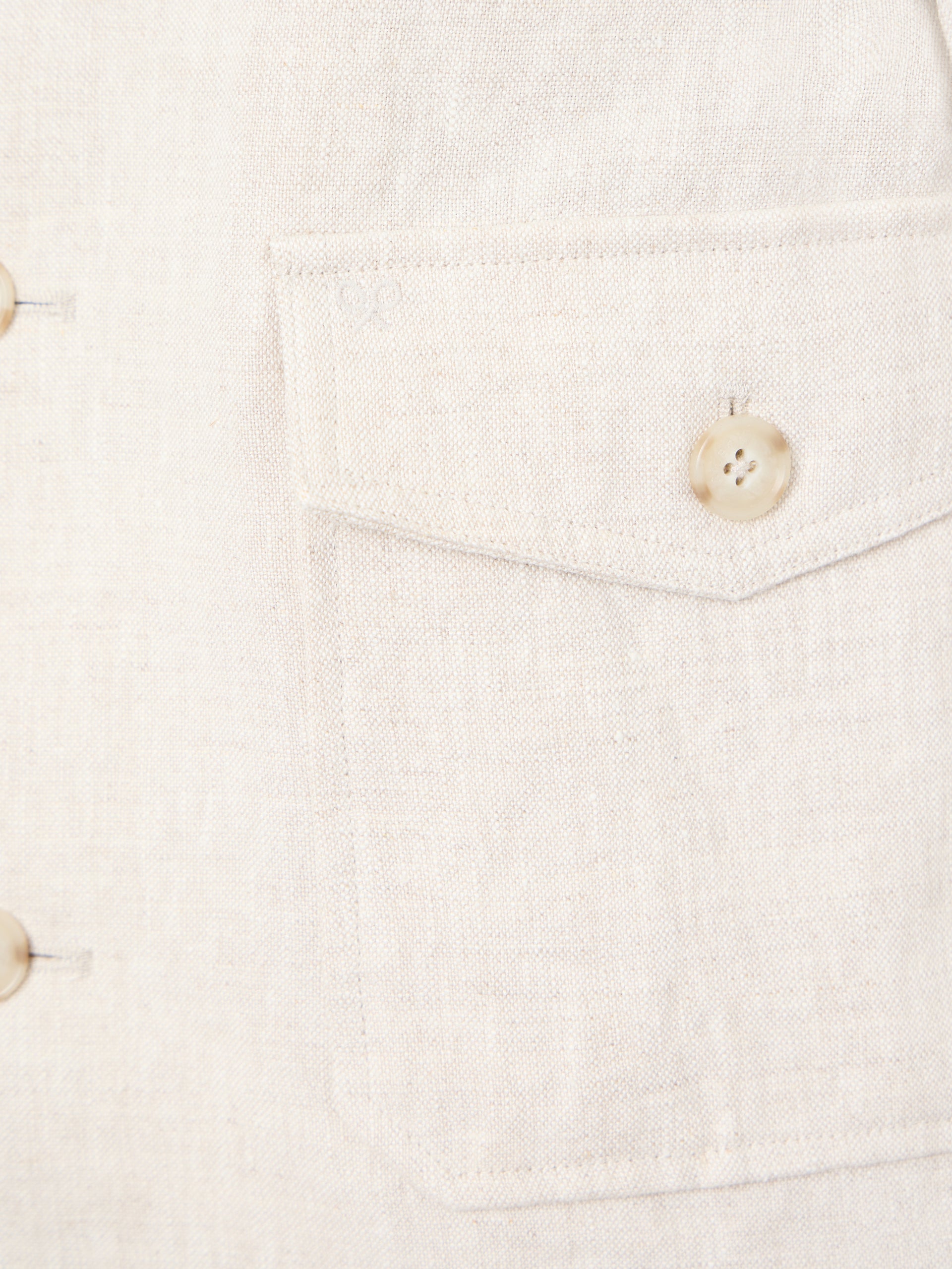 Unique beige safari jacket with belt