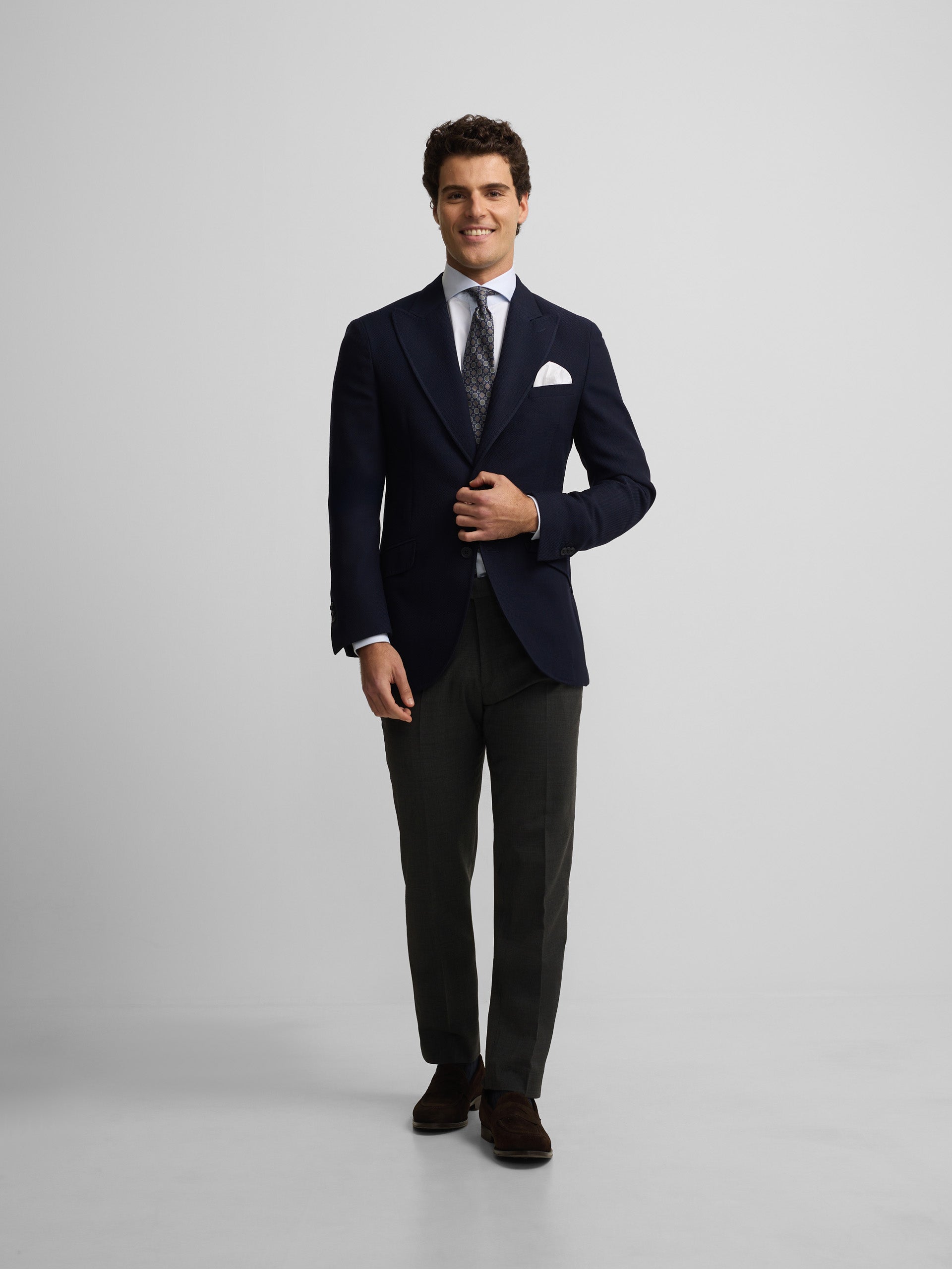 Navy blue structured Blazer