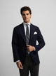 Navy blue structured Blazer