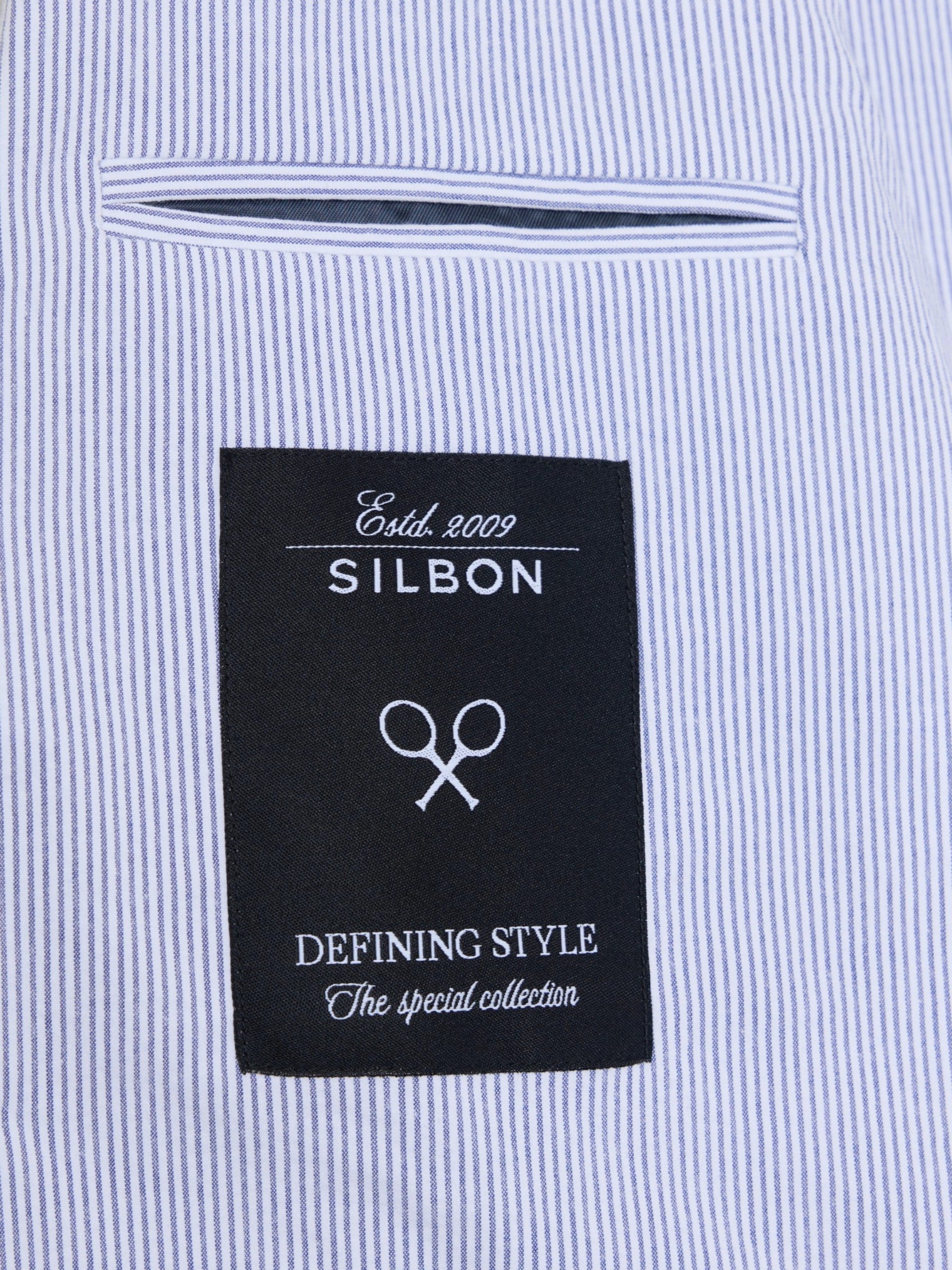 Americana seersucker rayas azules