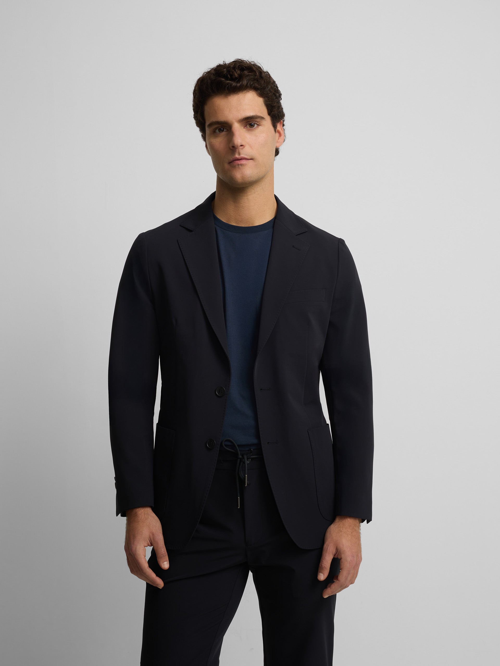 Blazer técnico azul-marinho