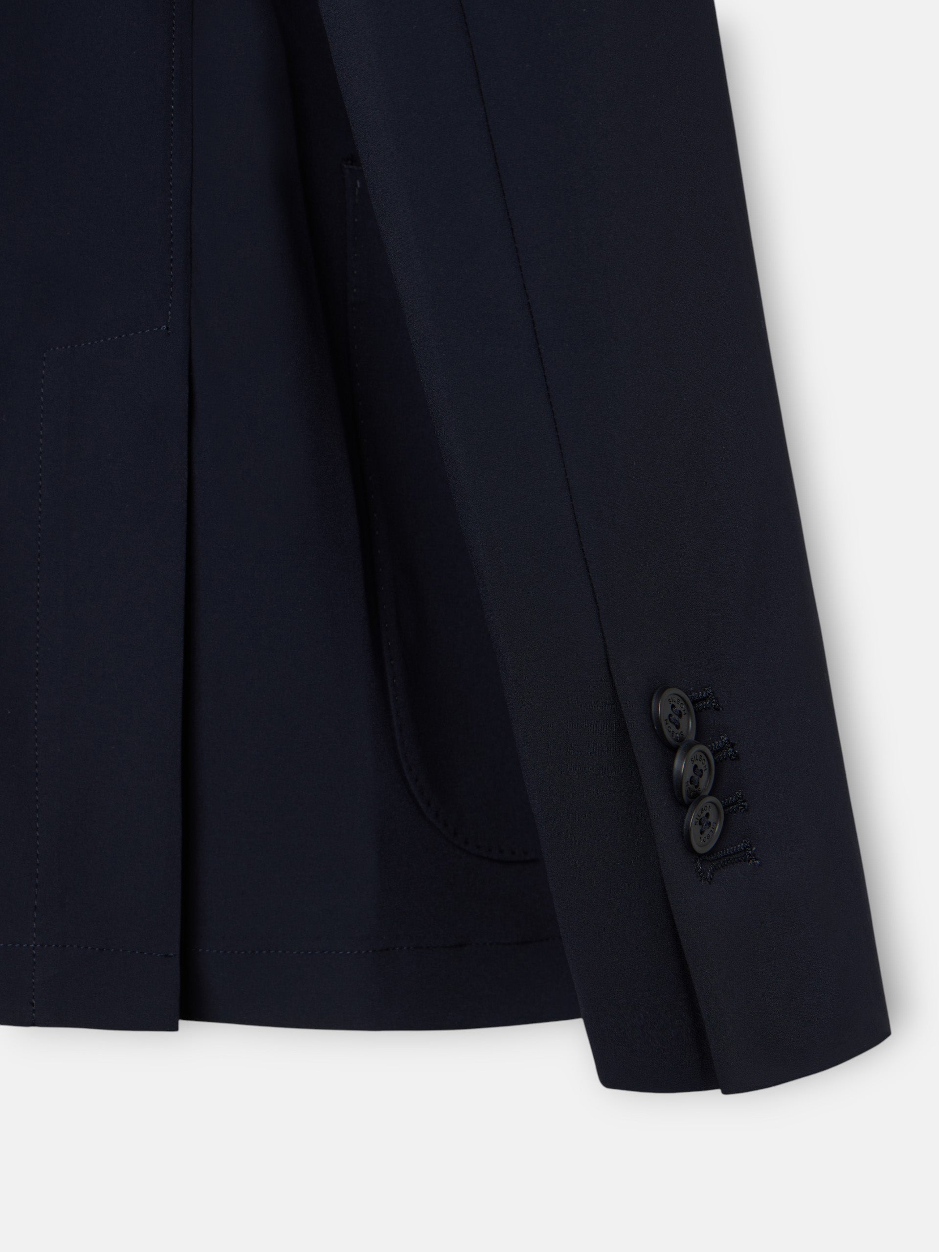 Navy blue technical blazer