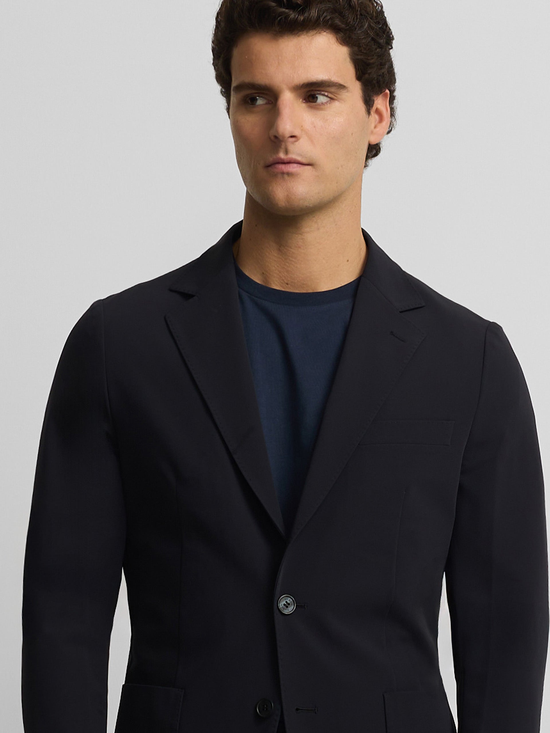 Blazer técnico azul-marinho