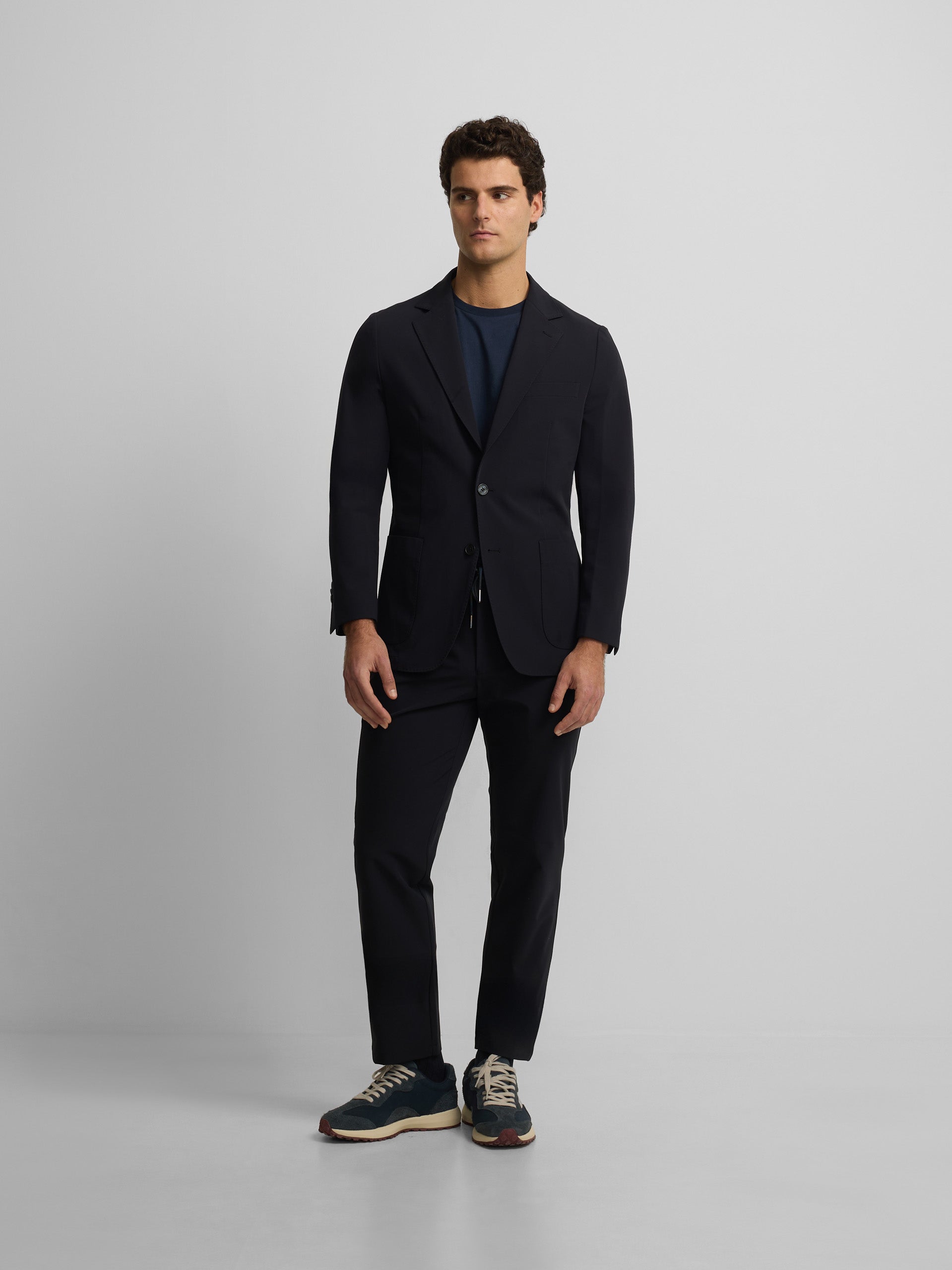 Blazer técnico azul-marinho