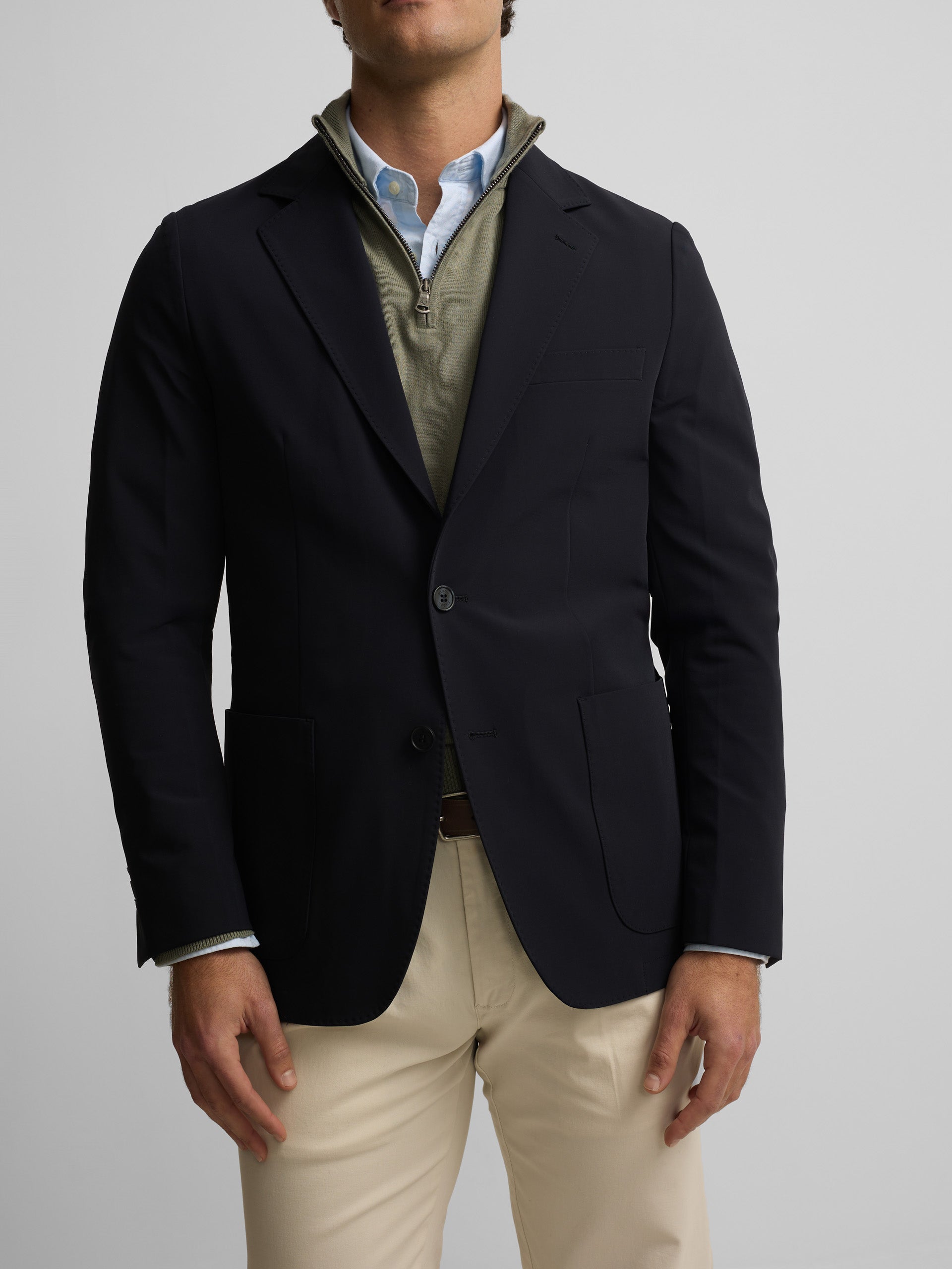 Blazer técnico azul-marinho