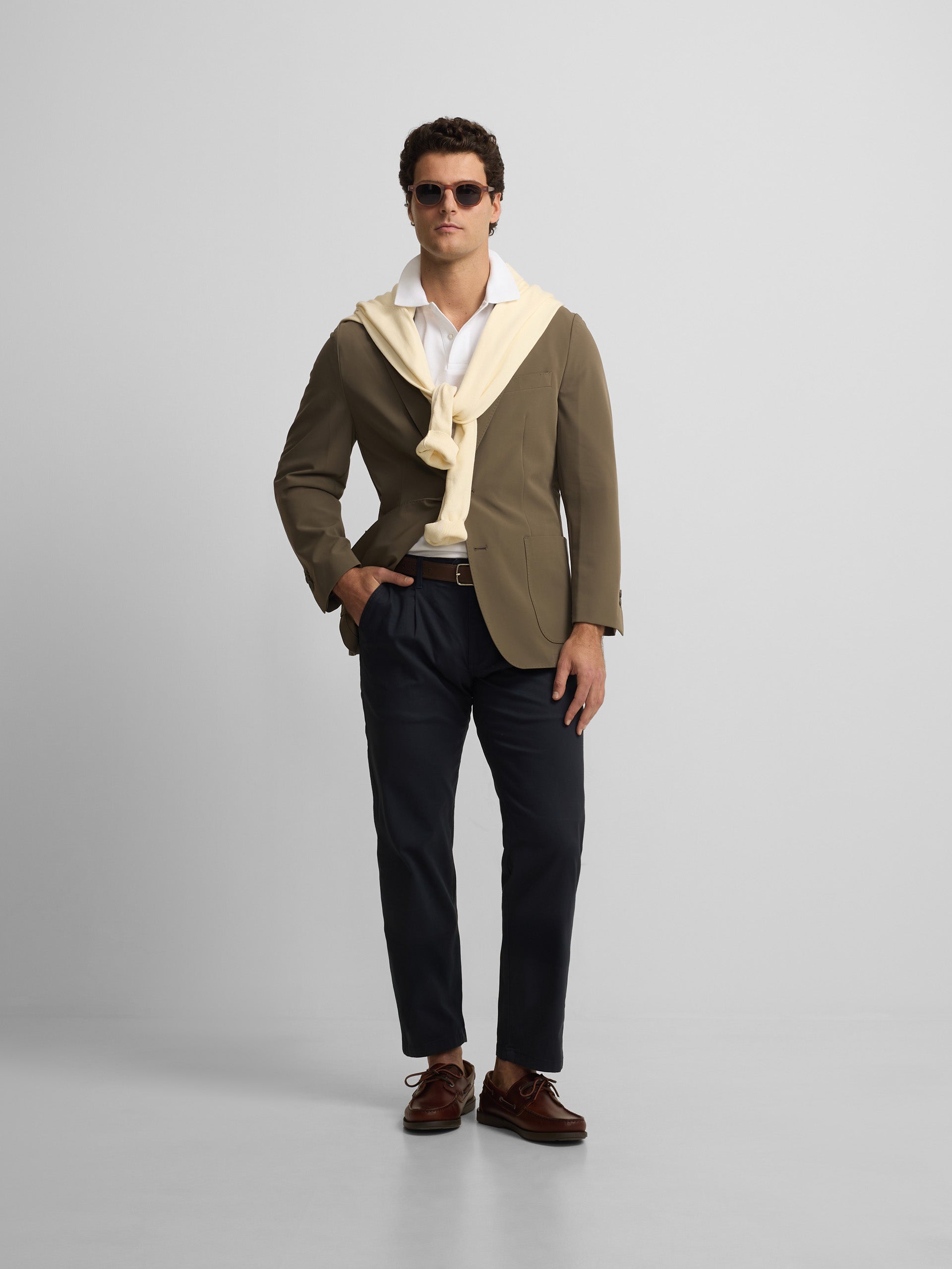 Blazer técnico verde