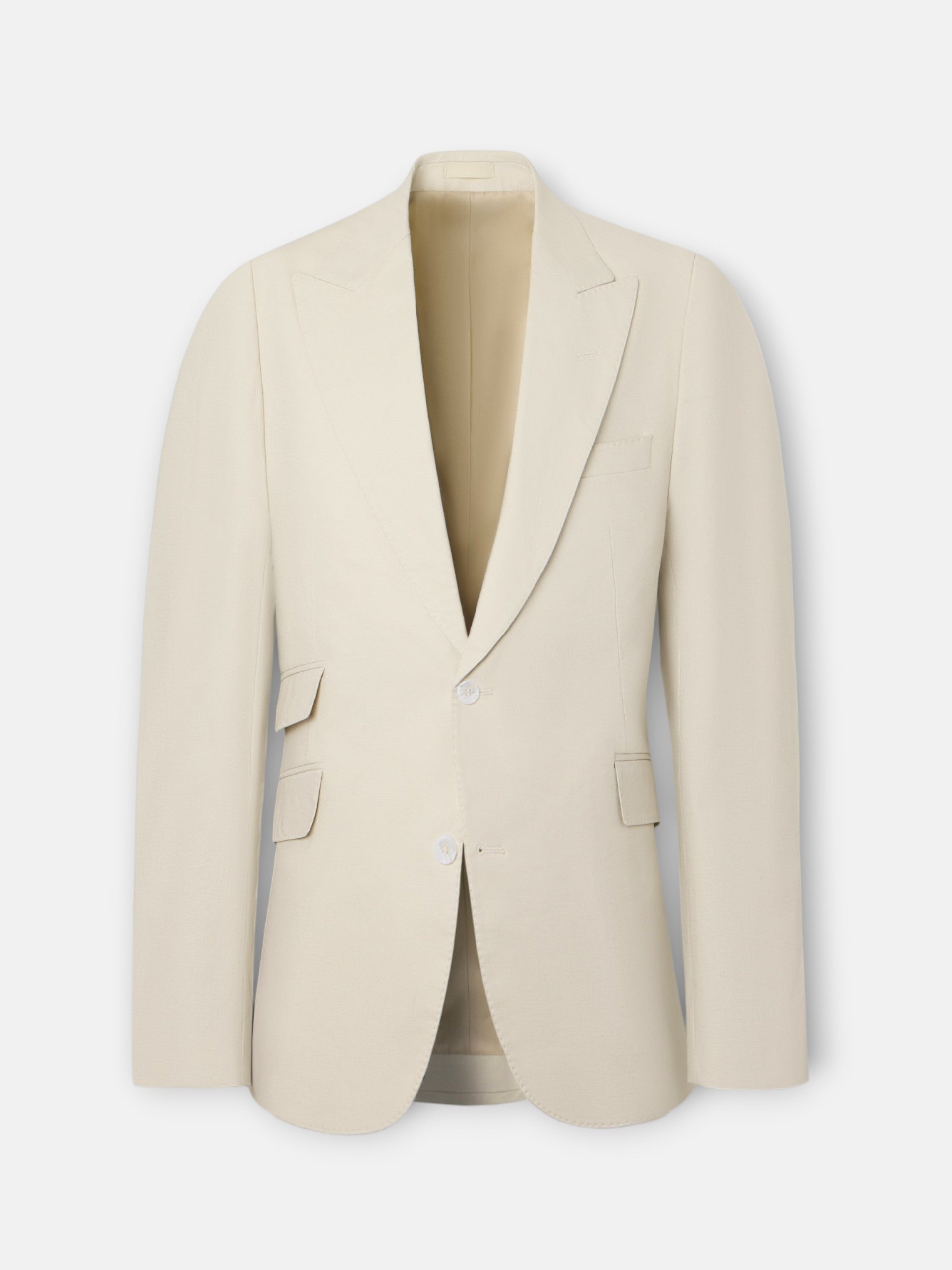 Unique stone linen suit jacket