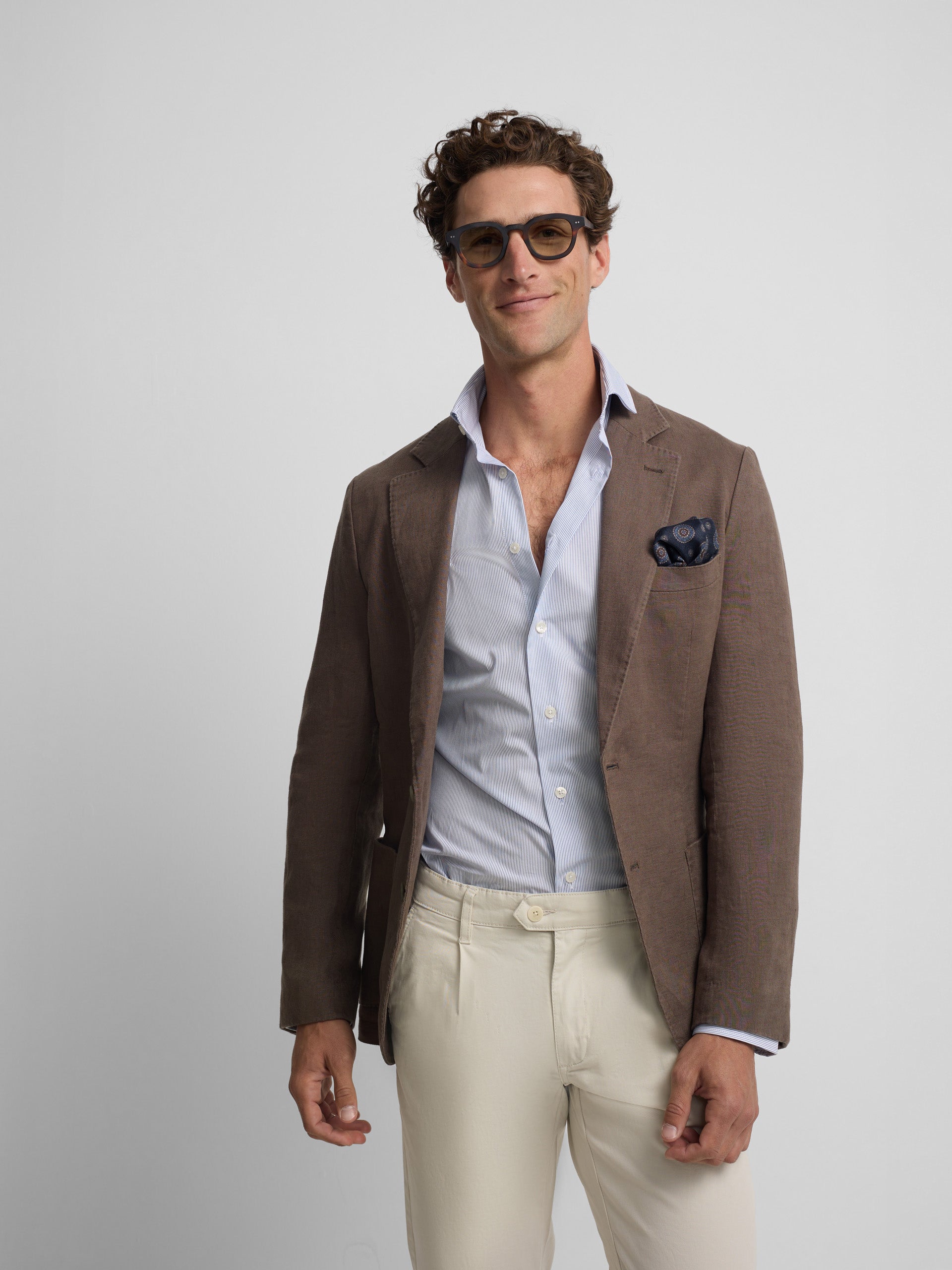 Brown comfort blazer