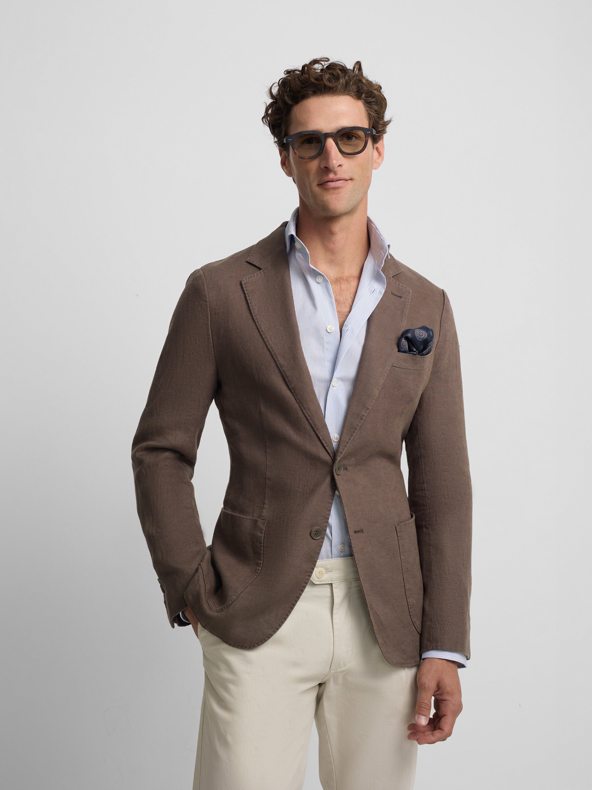 Brown comfort blazer