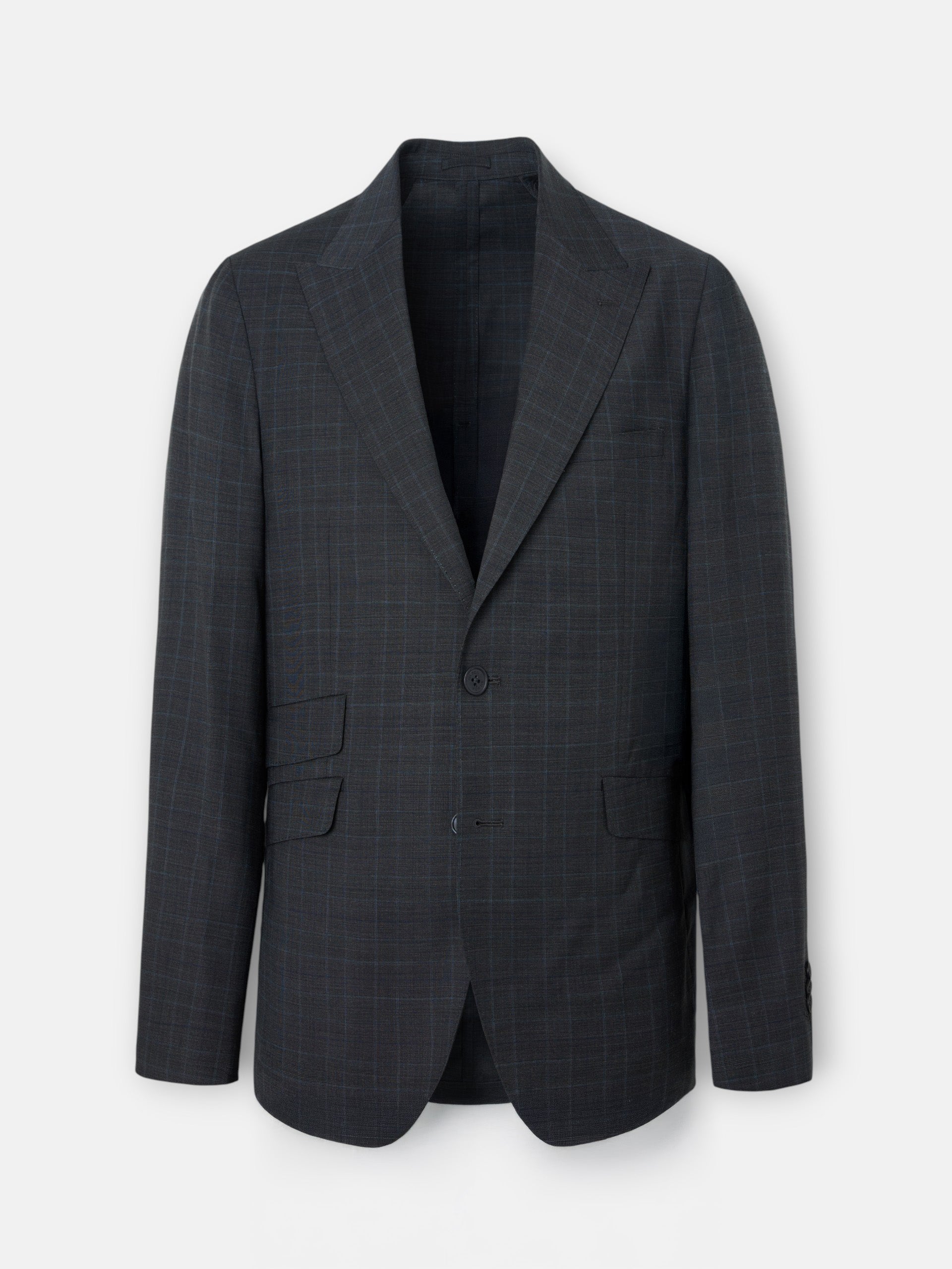 Gray prince of wales suit jacket