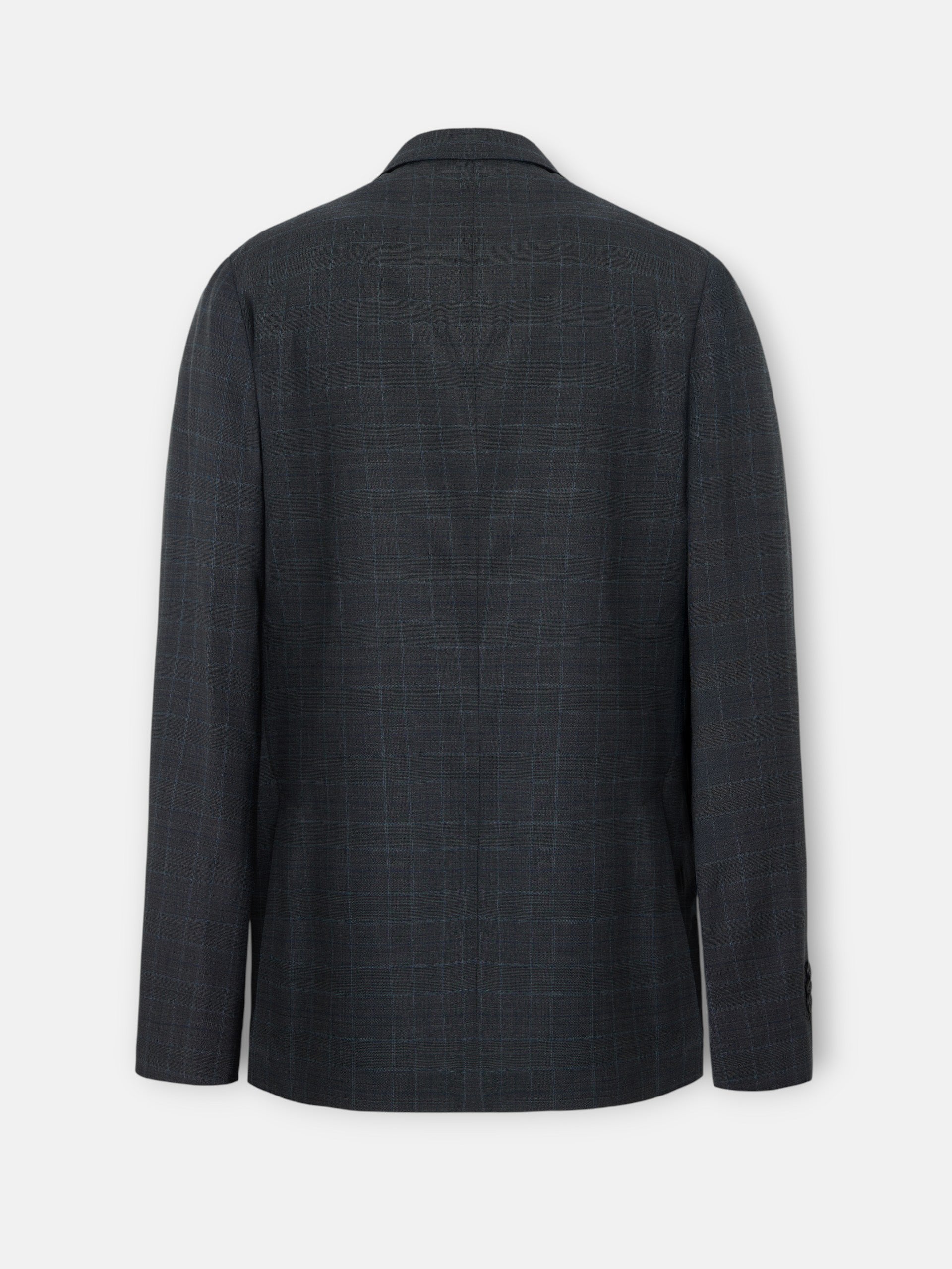 Gray prince of wales suit jacket