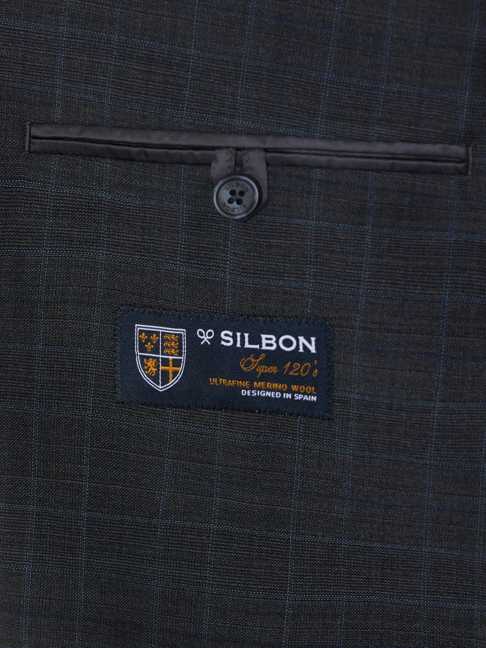 Gray prince of wales suit jacket