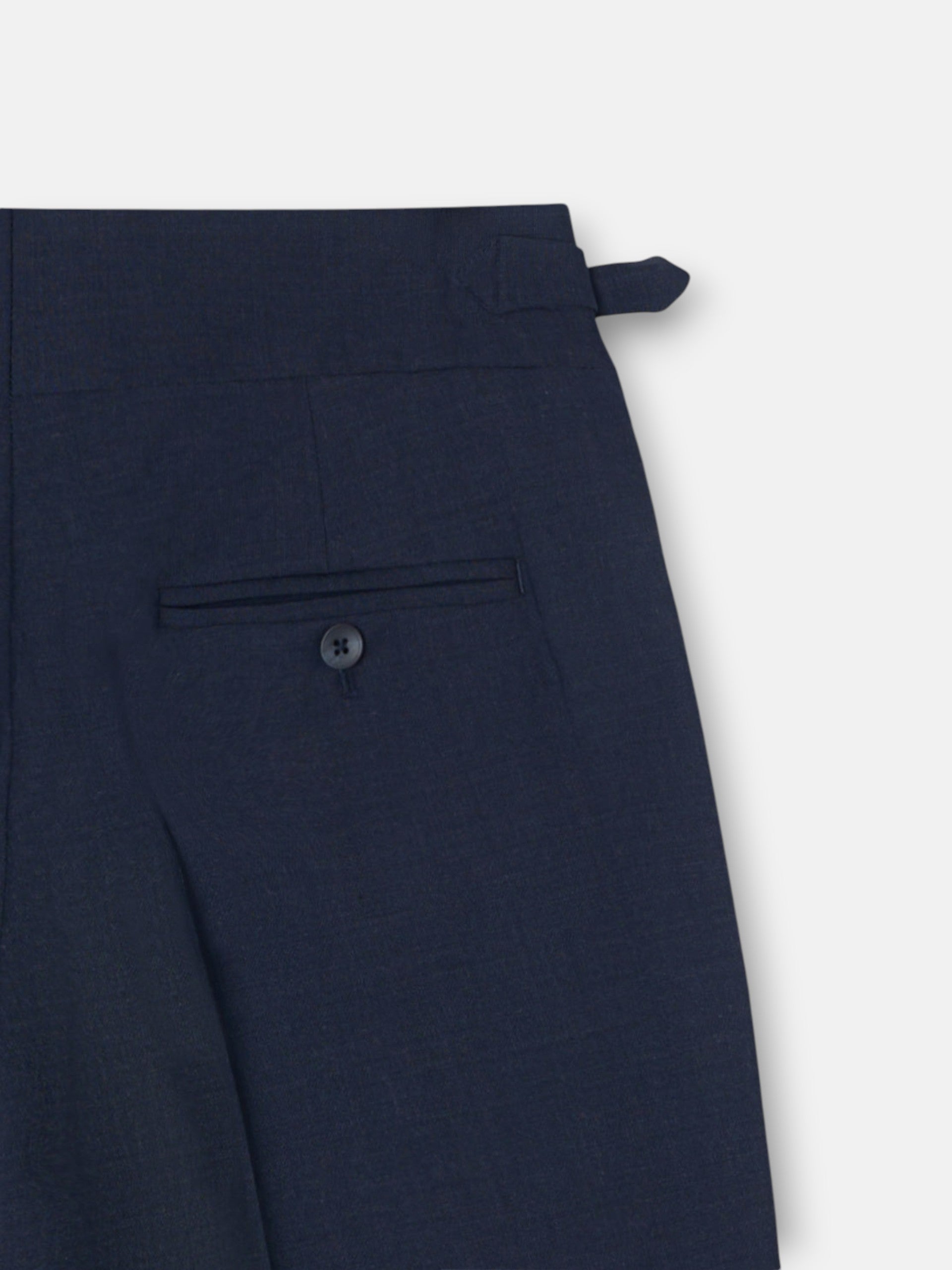 Medium blue pleated dress pants