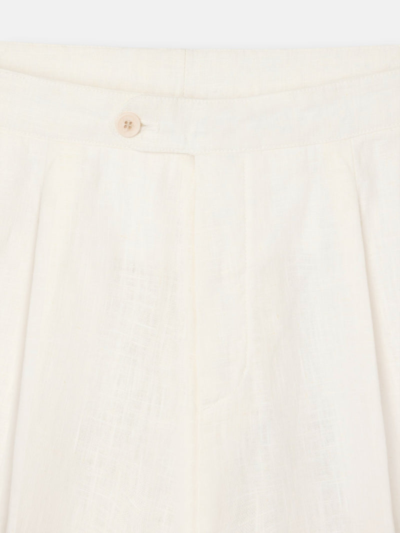 Pantalon beige à pinces unique