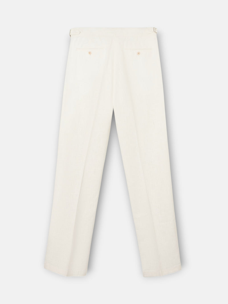 Pantalon beige à pinces unique