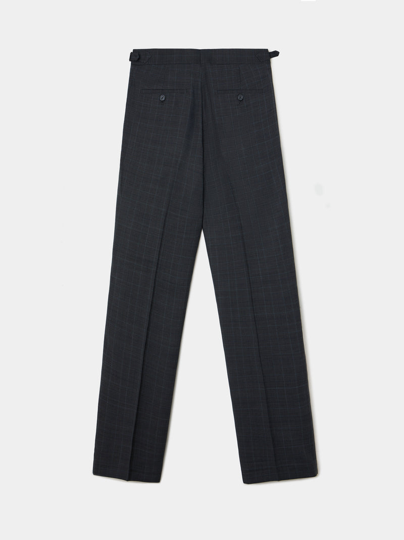 Grey Prince of Wales suit trousers