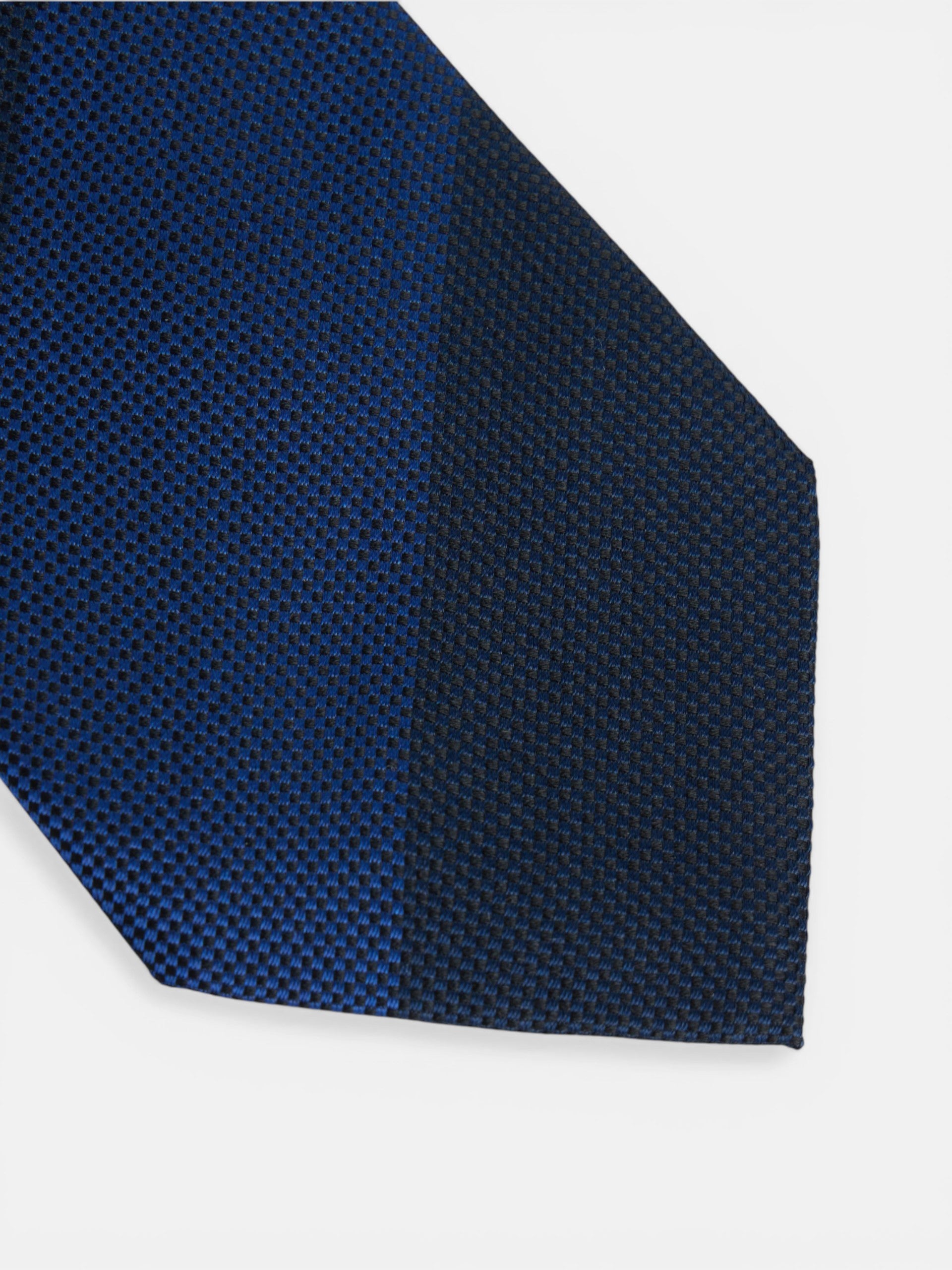 Navy blue regimental striped tie