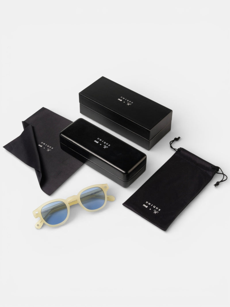 MOxSILBON Unique yellow sunglasses