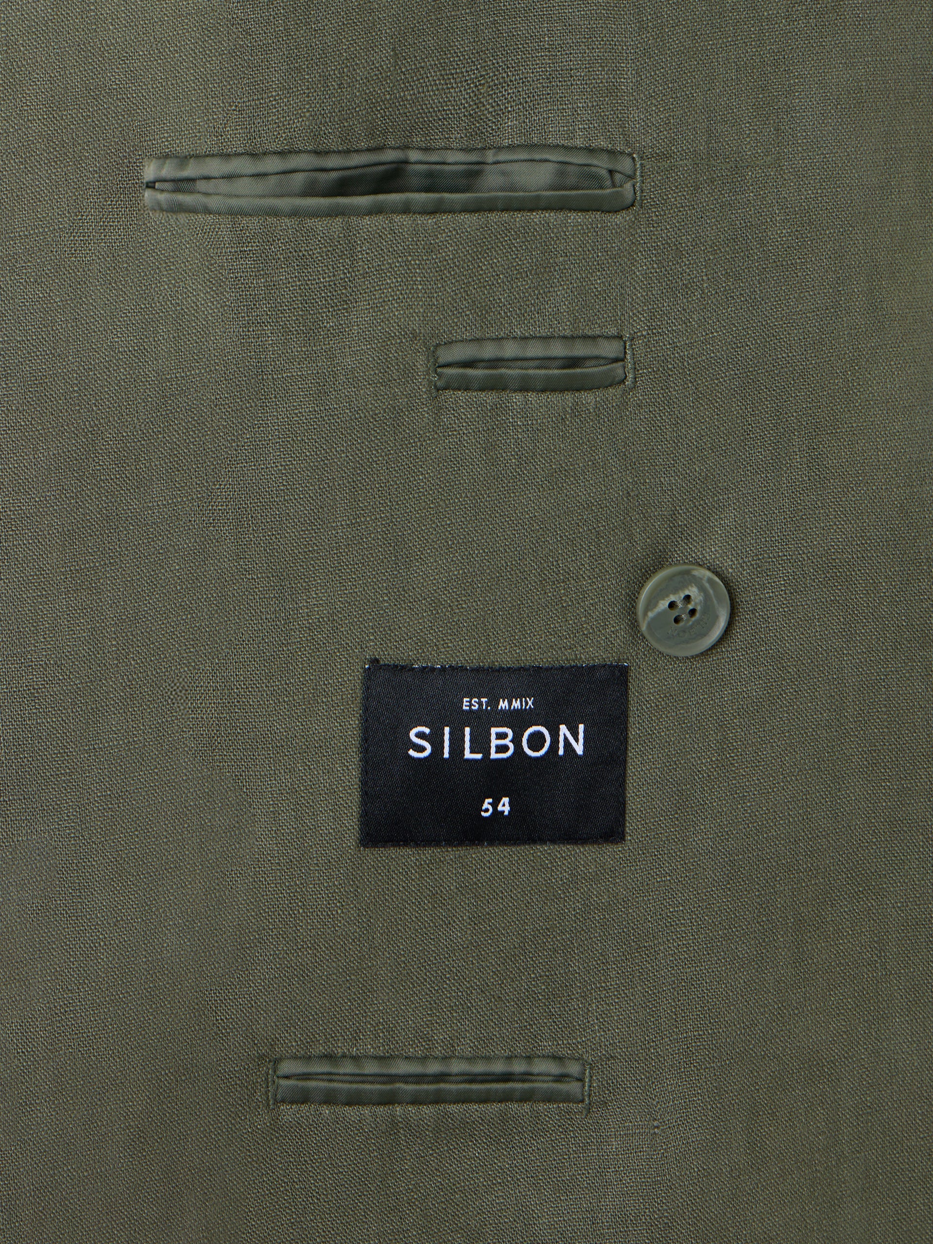 Green comfort double-breasted blazer