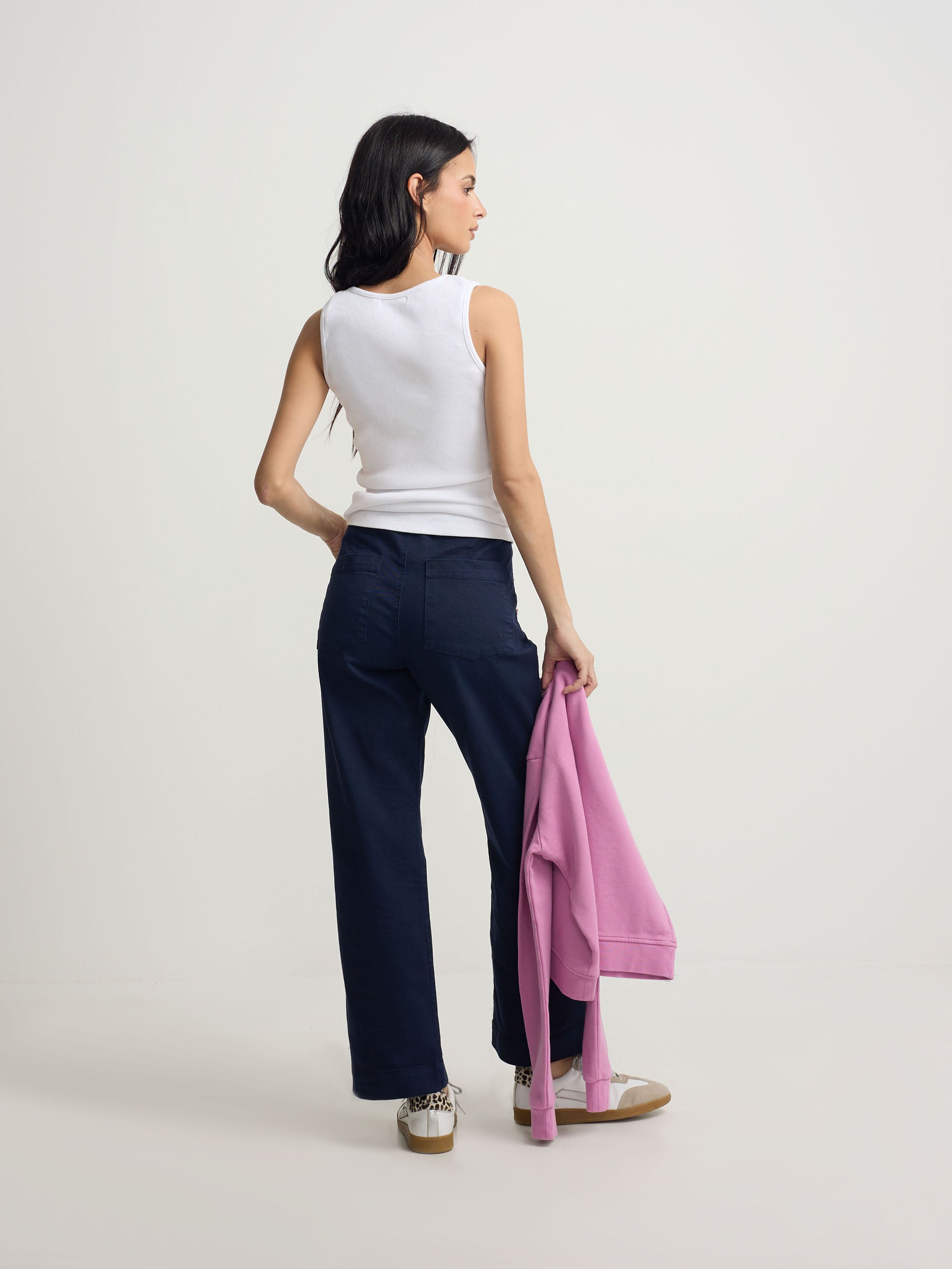 Débardeur Silbon pour femme avec applications blanches