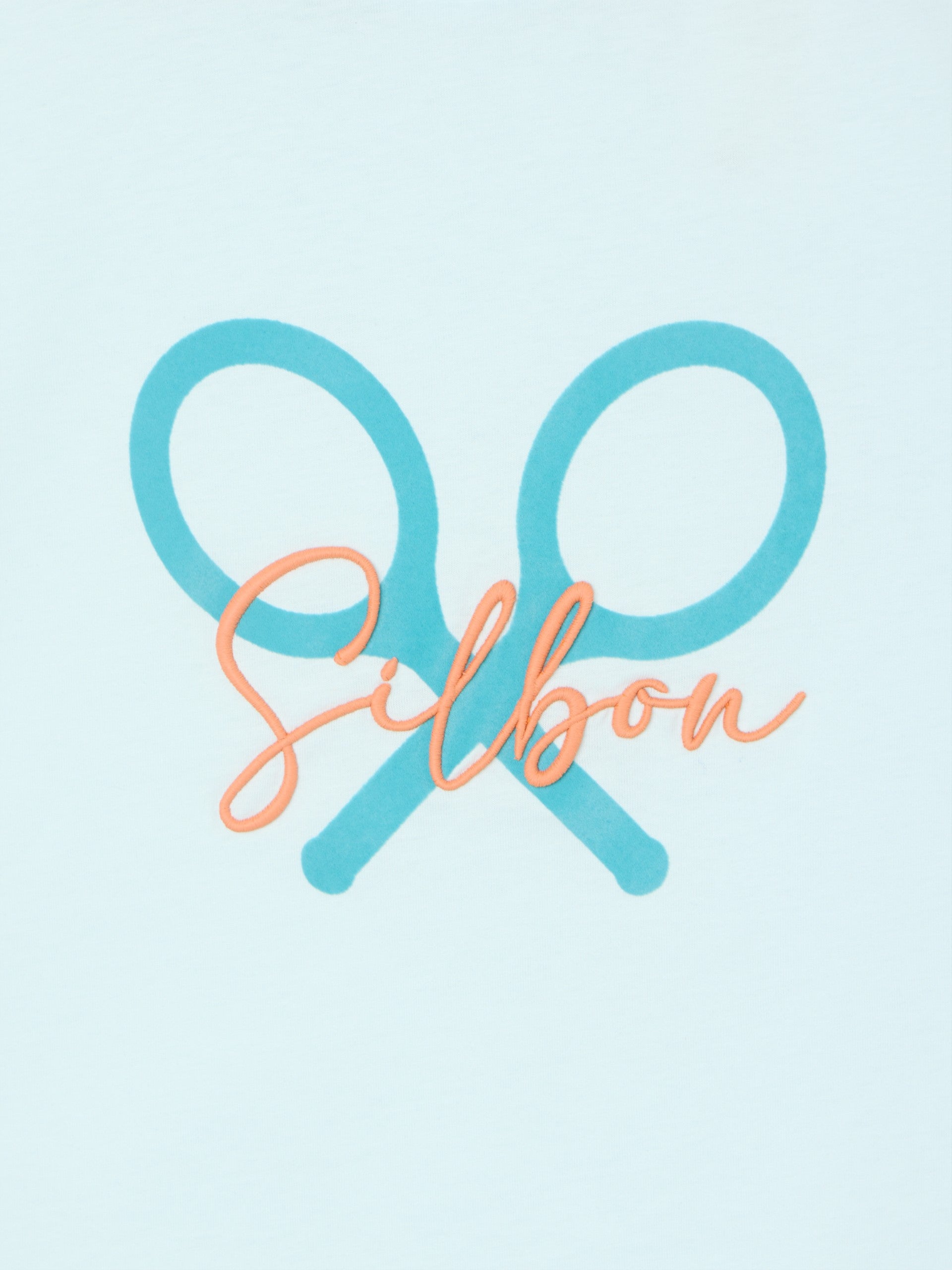 T-shirt raquette verte classique pour femmes