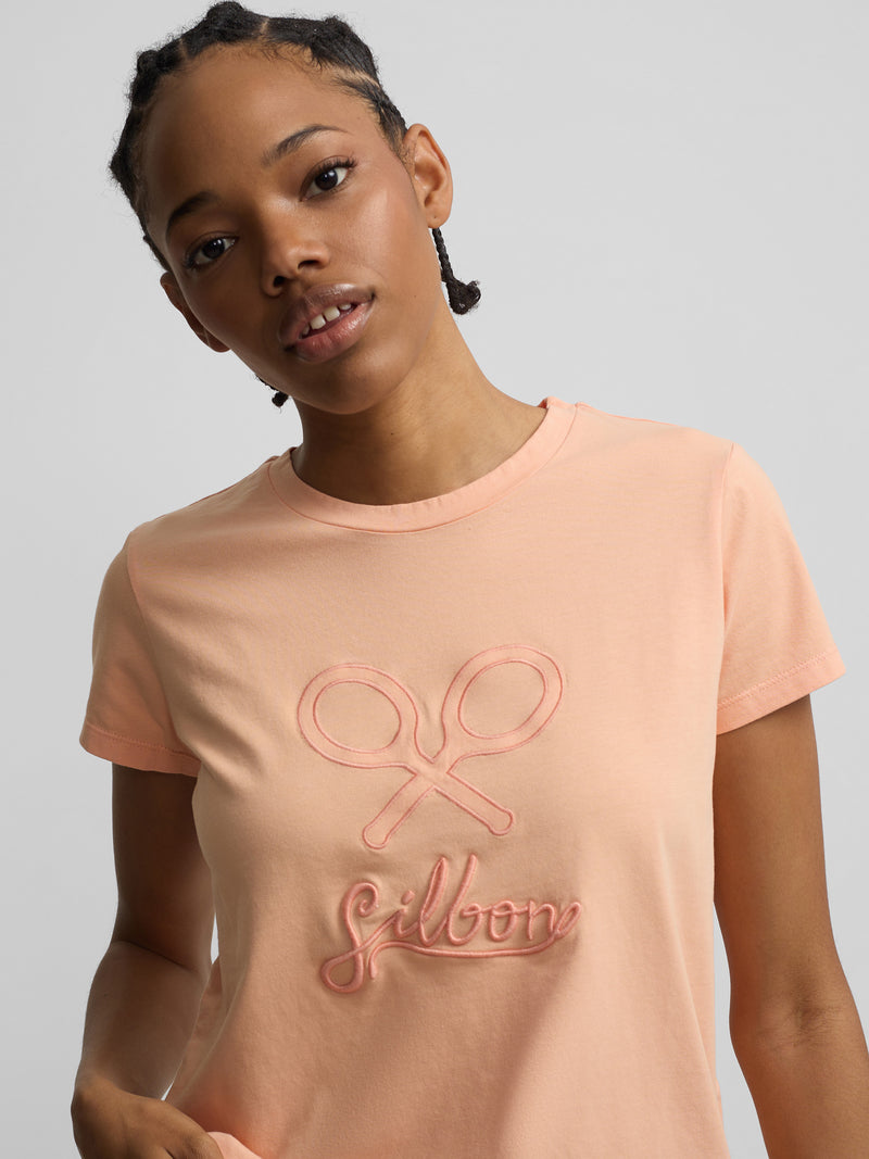 Camisola clássica laranja mulher