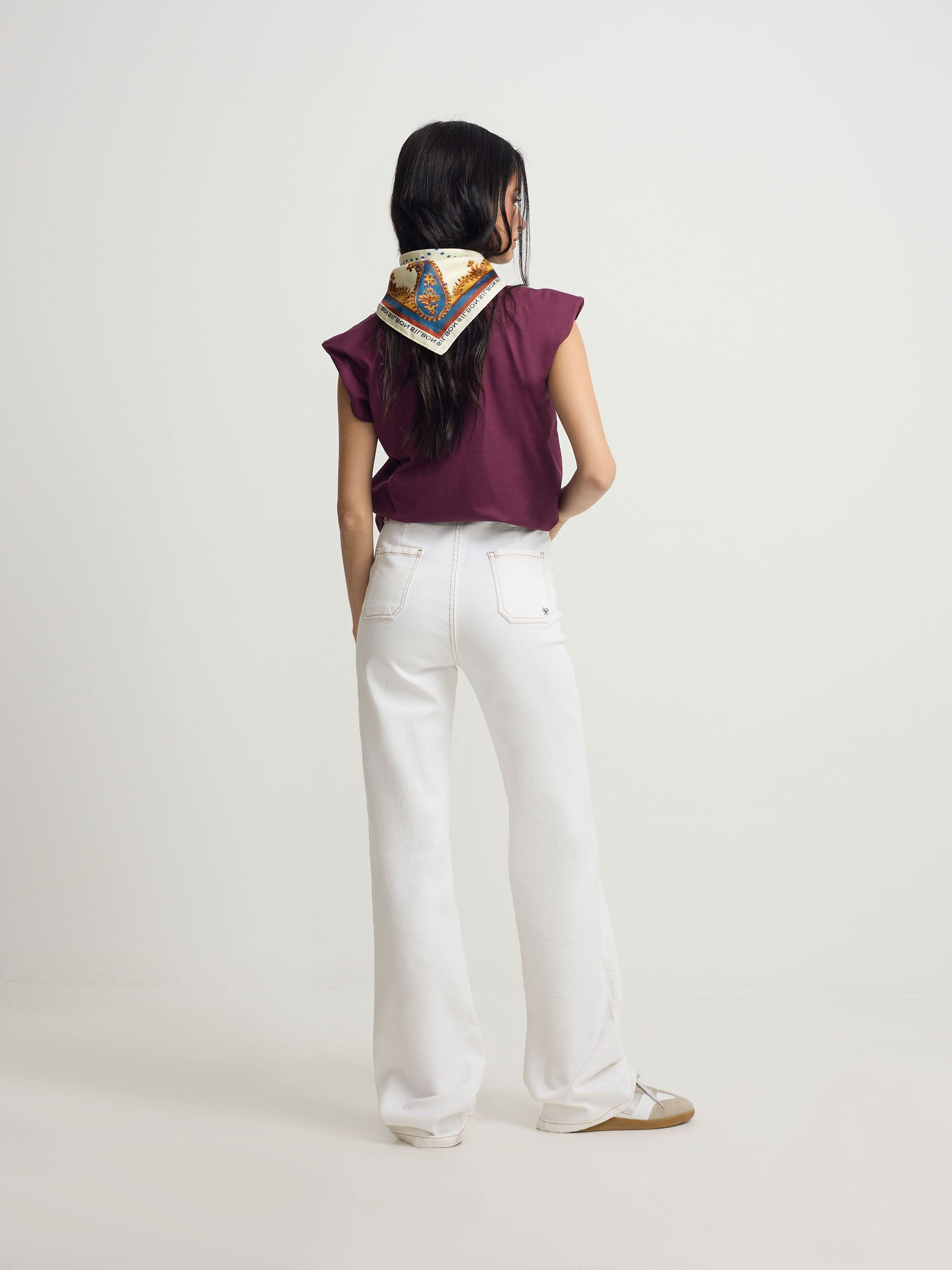 T-shirt mulher sun bordô