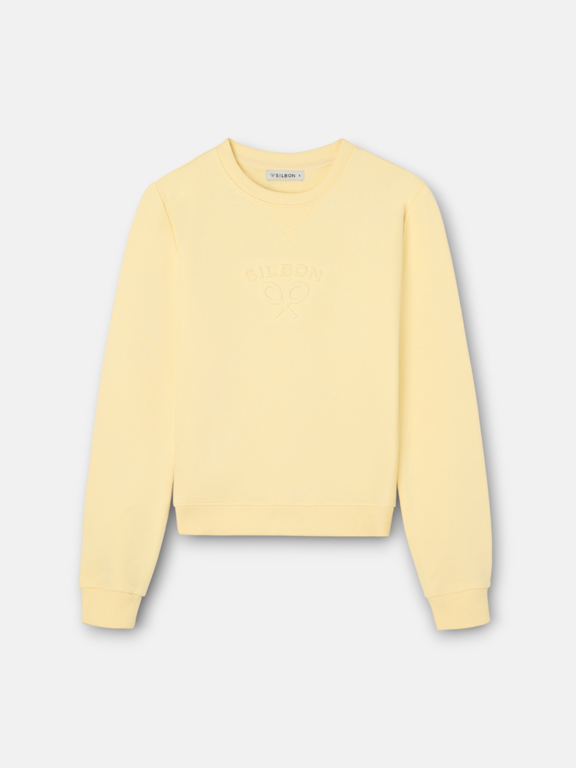 Silbon classic yellow woman sweatshirt