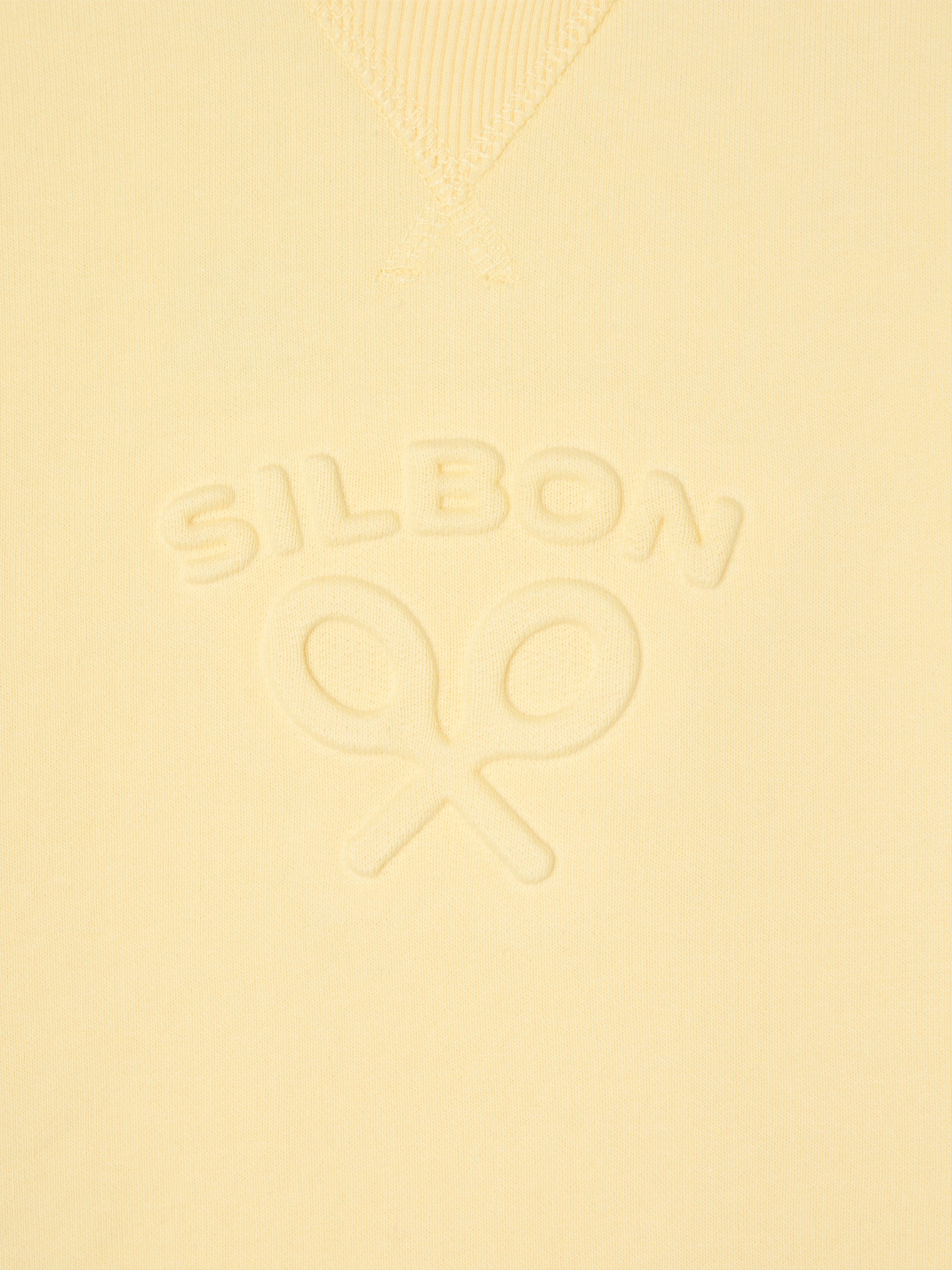 Sweat femme jaune classique Silbon