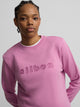 Sweatshirt mulher bordado silbon roxa