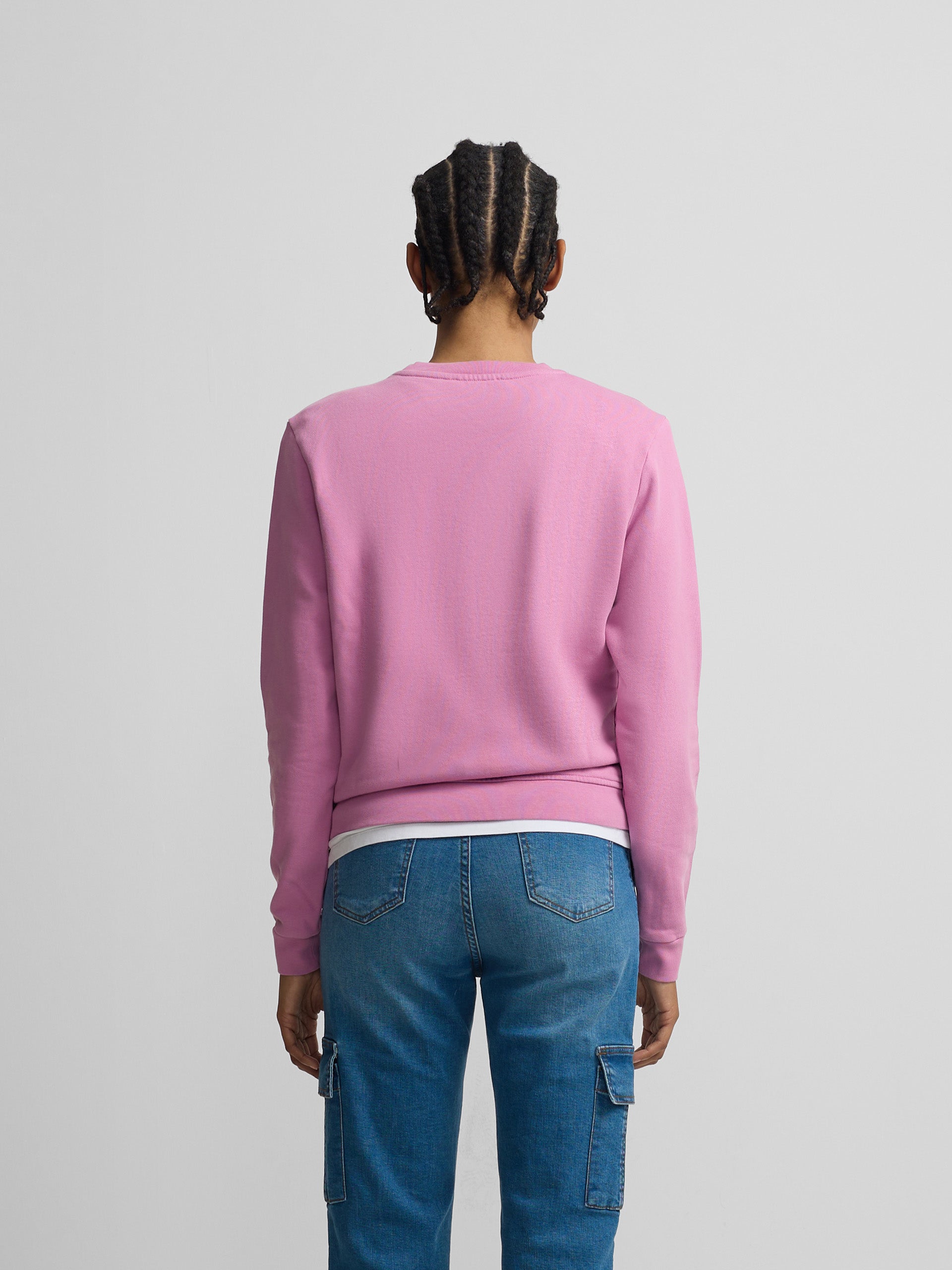 Sweatshirt mulher bordado silbon roxa