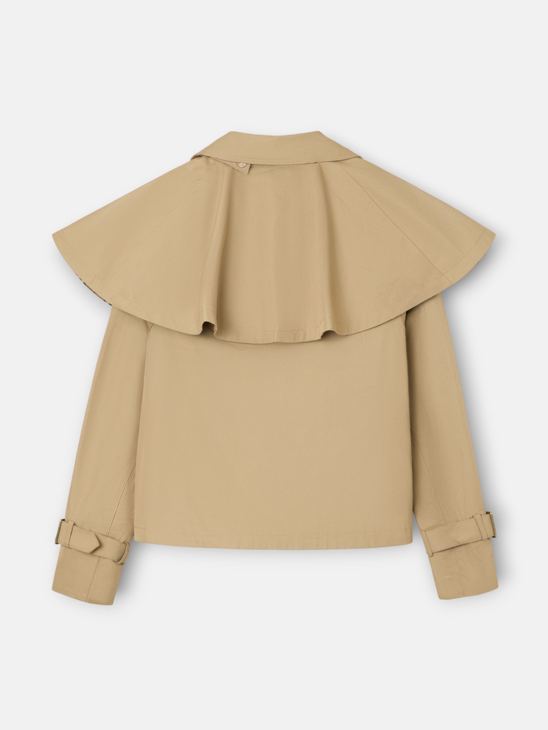 Parka corta capa marron