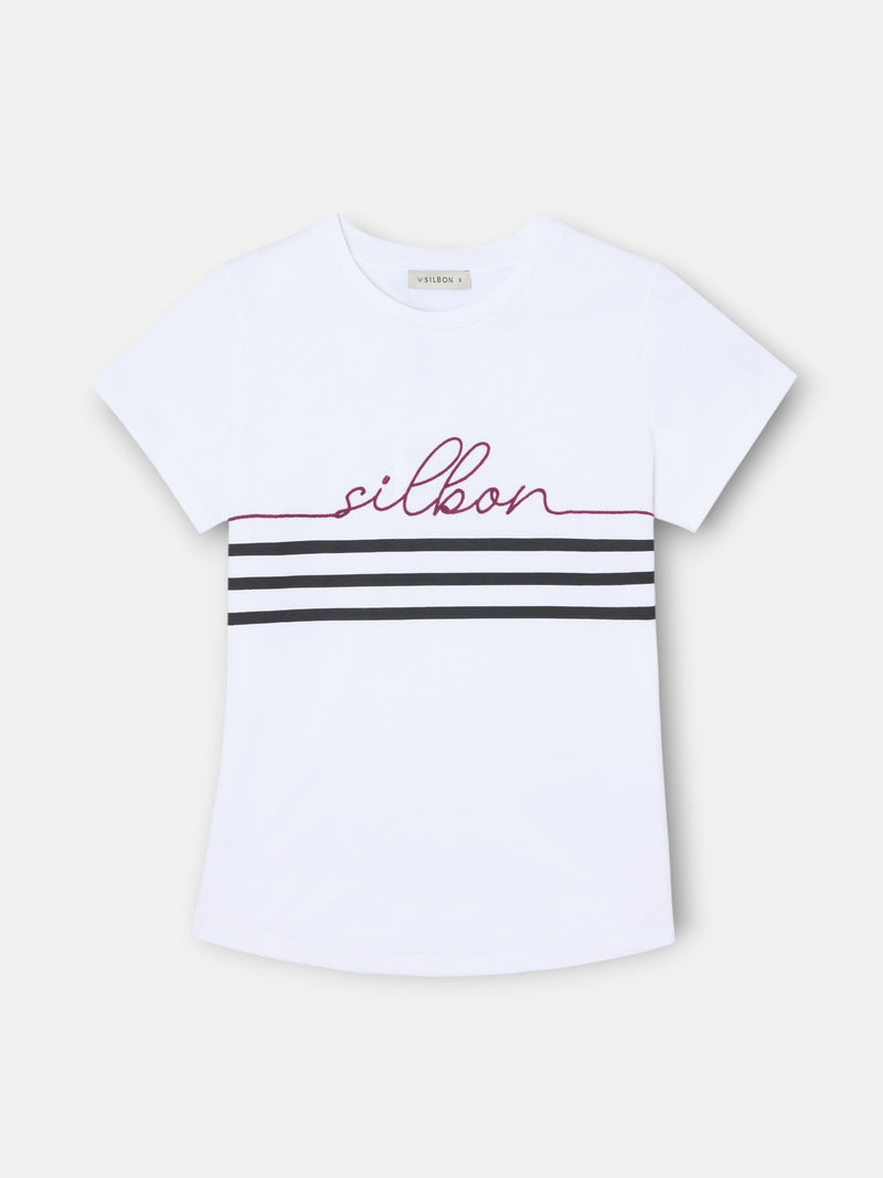Camisola mulher silbon cordão branca