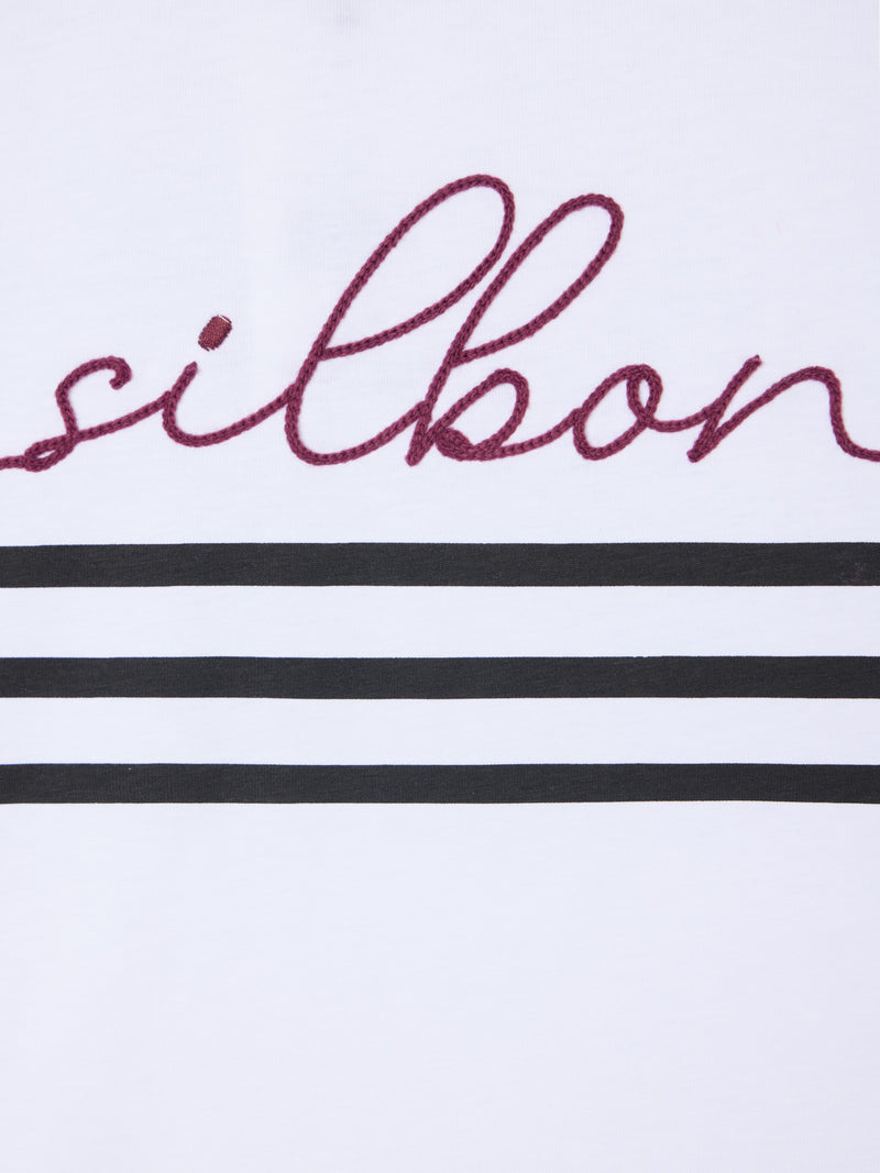 Camisola mulher silbon cordão branca