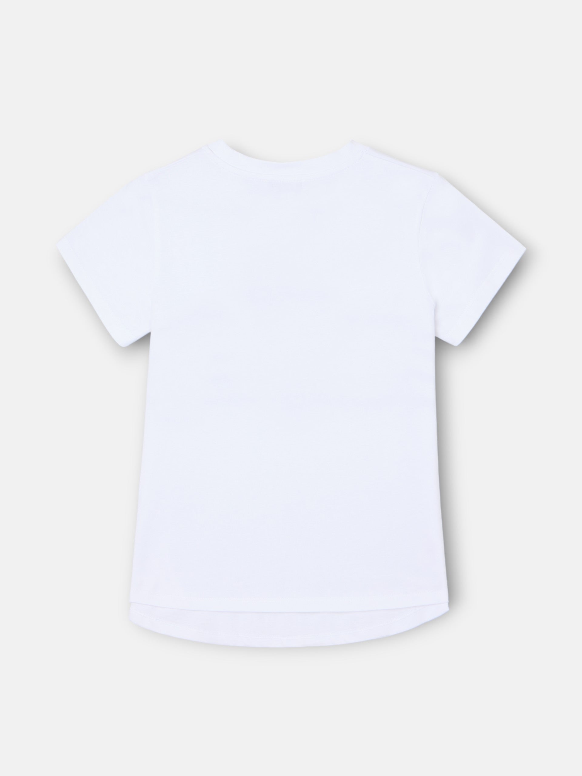 Silbon women's white lace-up t-shirt