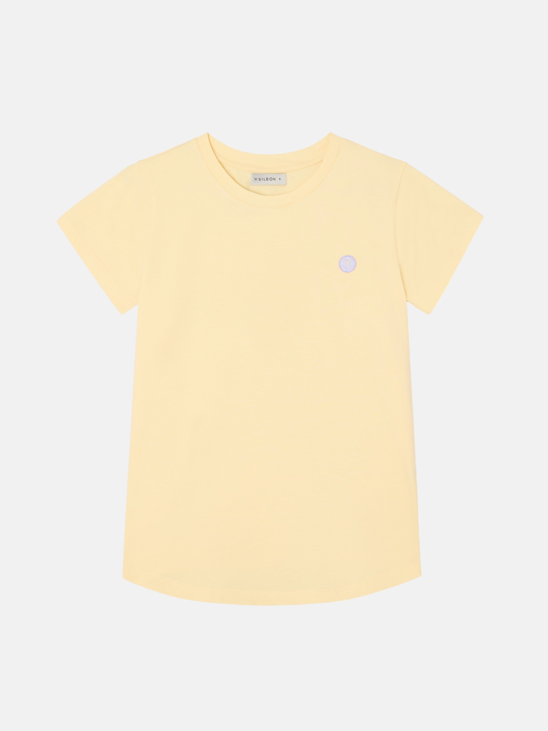 T-shirt jaune Silbon Smile pour femmes