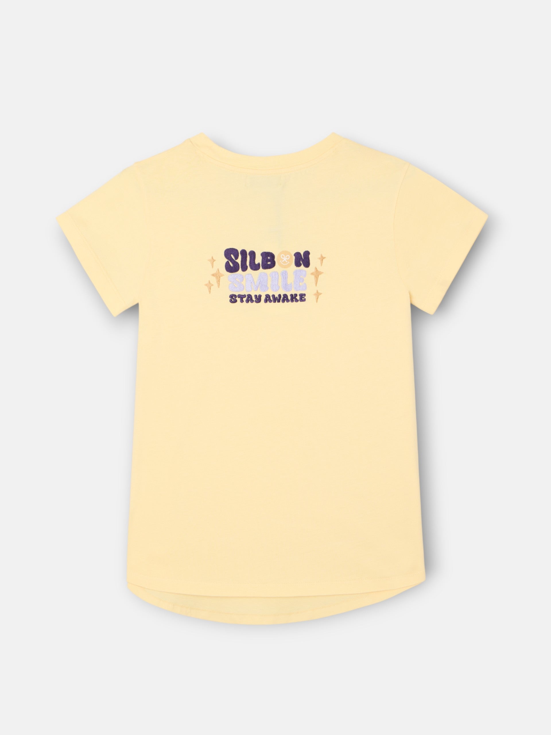 T-shirt jaune Silbon Smile pour femmes