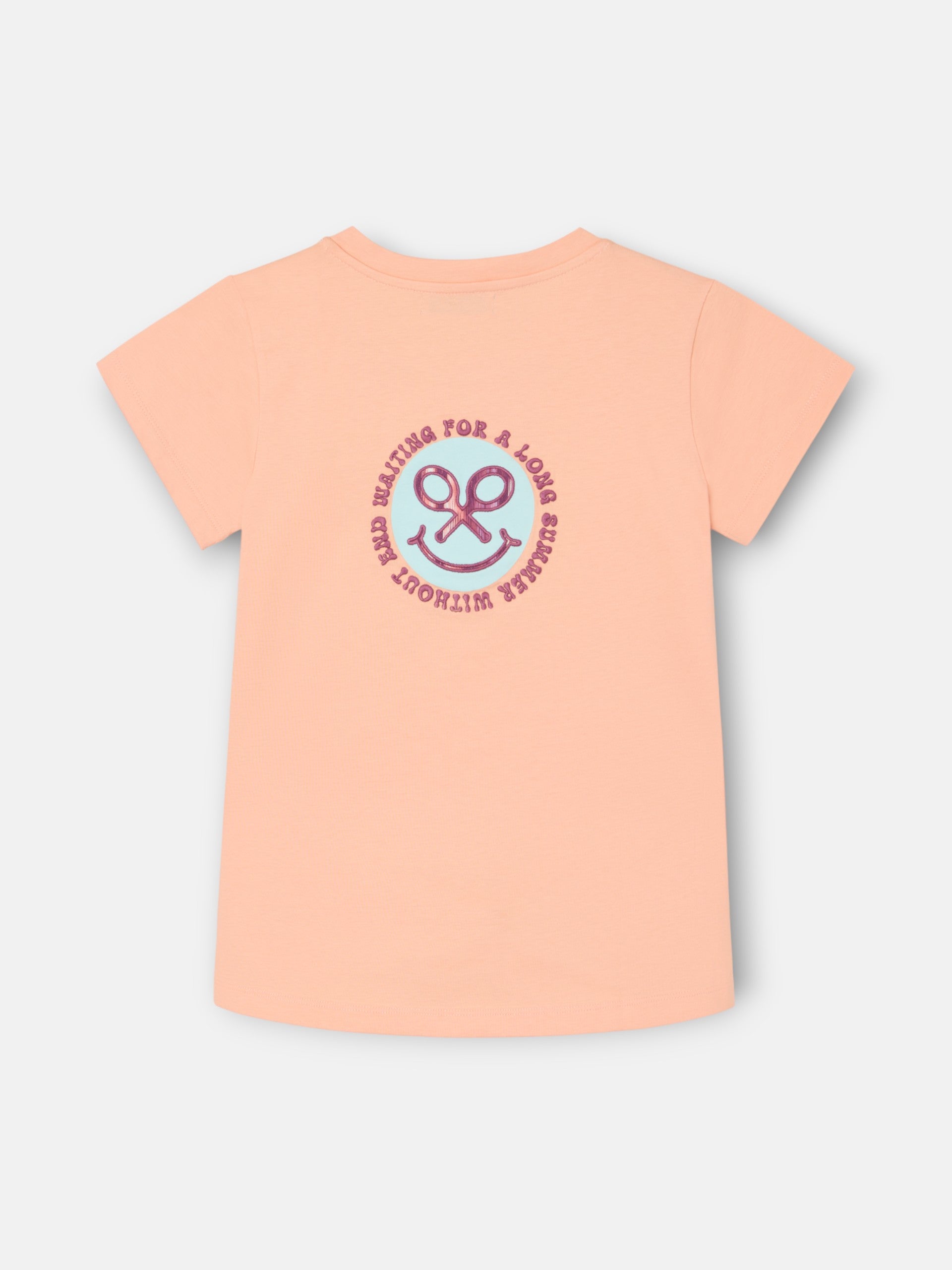 Woman Smile orange print t-shirt