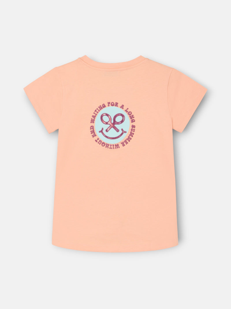 Camiseta woman smile estampado naranja