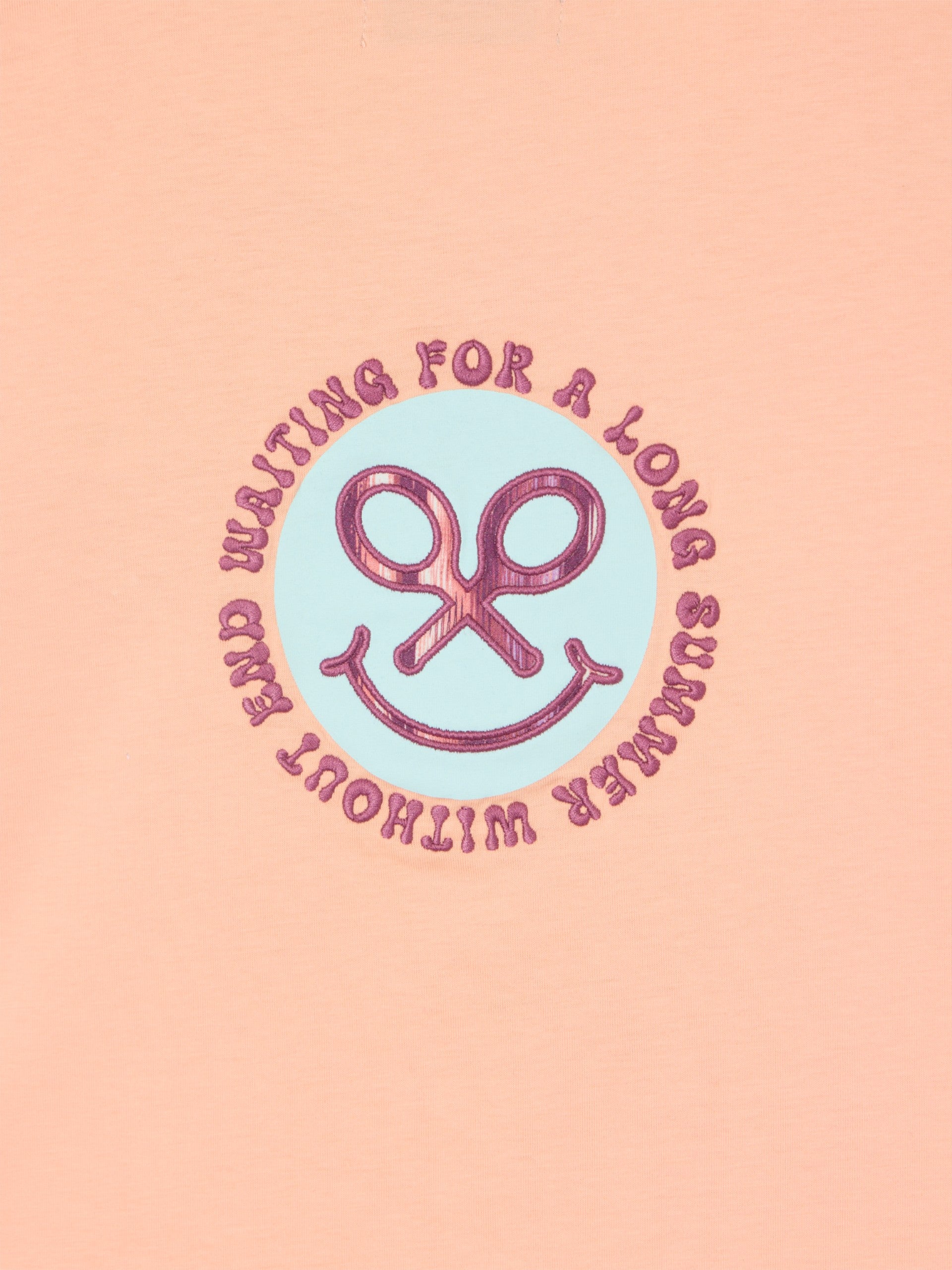 Woman Smile orange print t-shirt