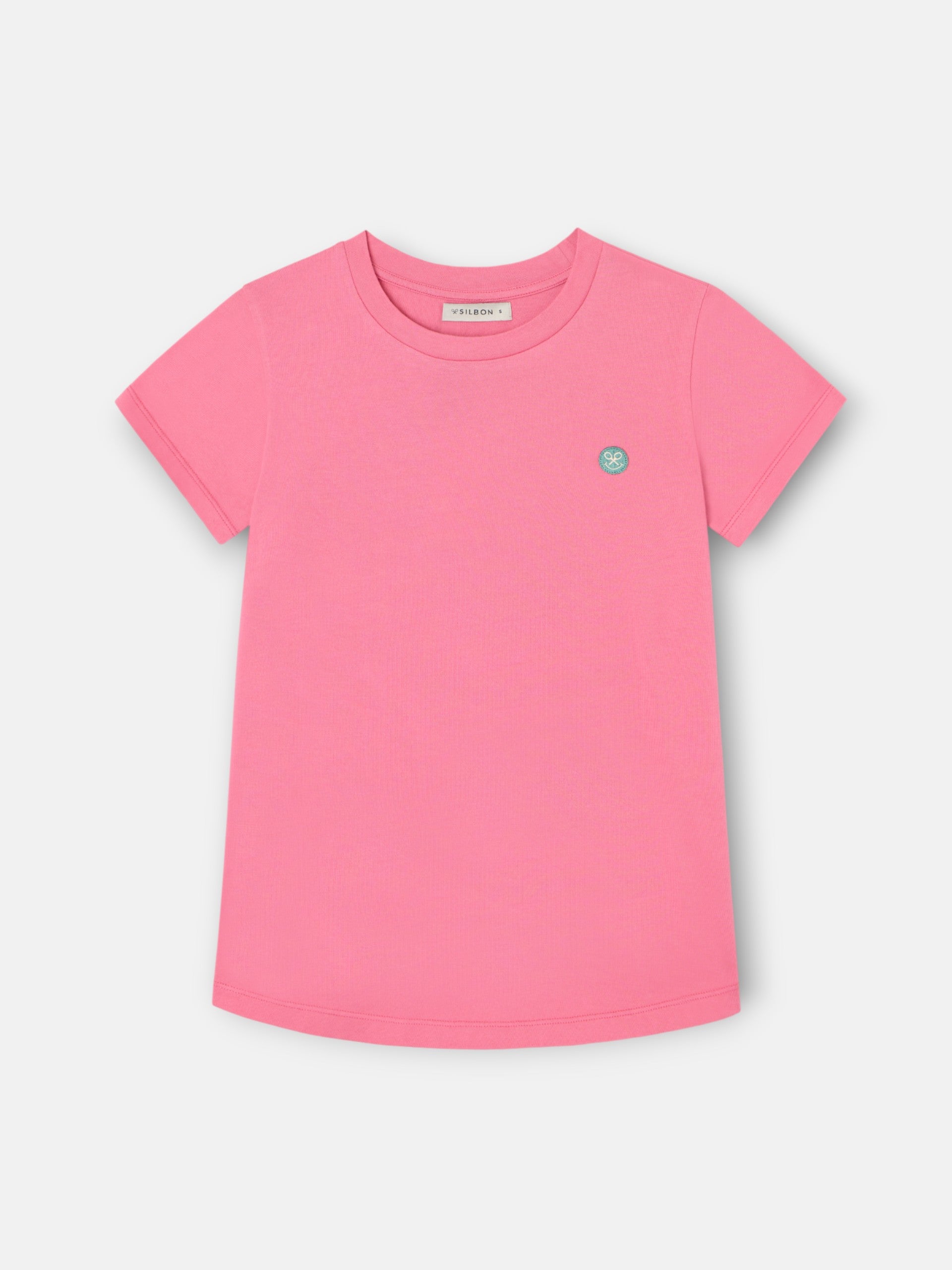 T-shirt rose Silbon Smile pour femme