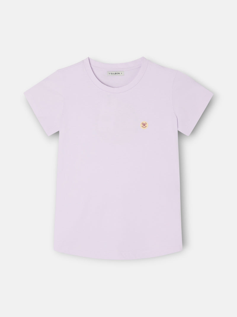 Camiseta woman smile estampado morada