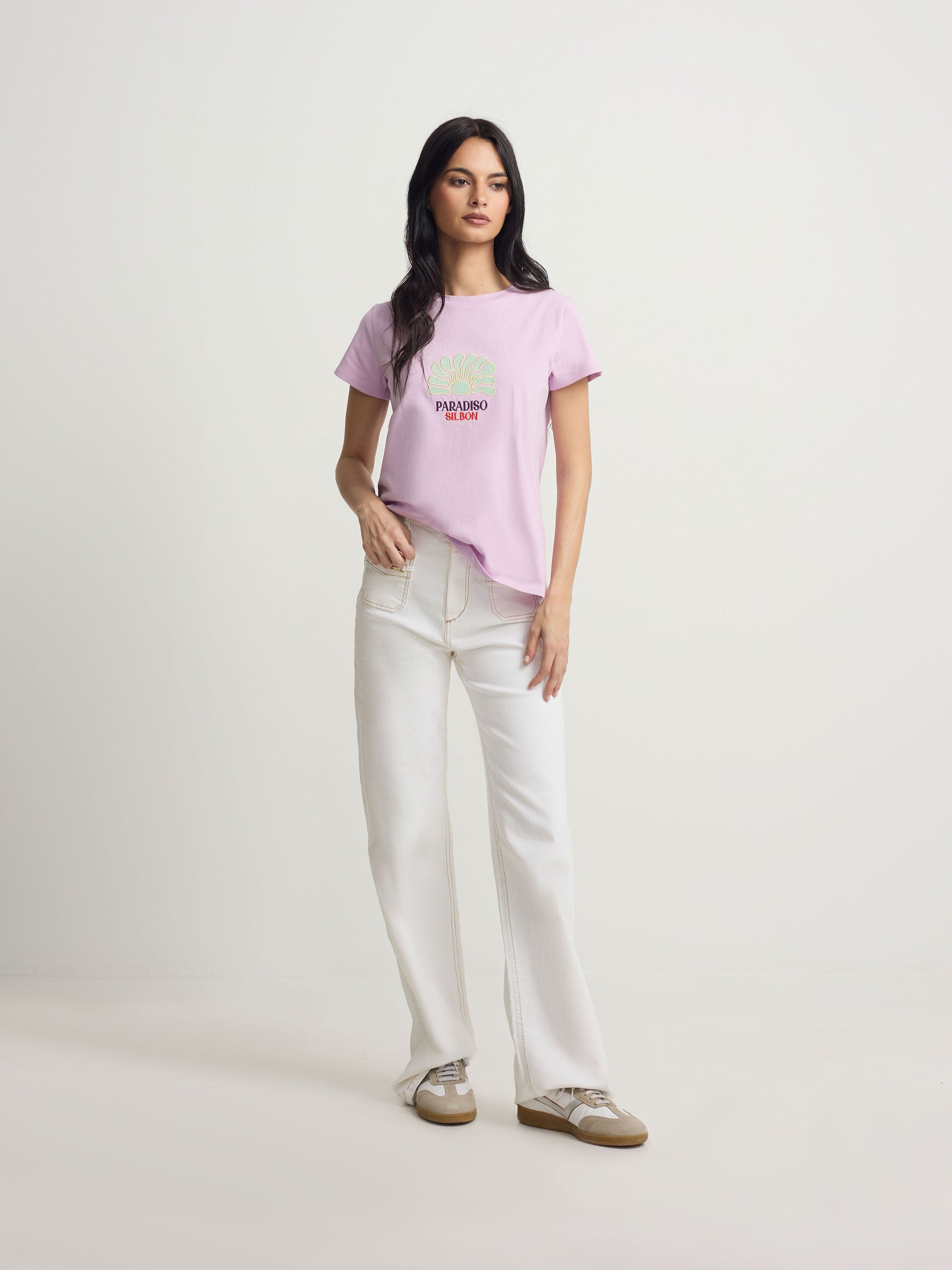 Women's Paradiso purple t-shirt
