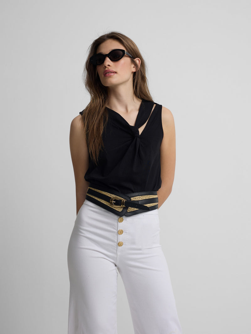 Camiseta woman nudo negra
