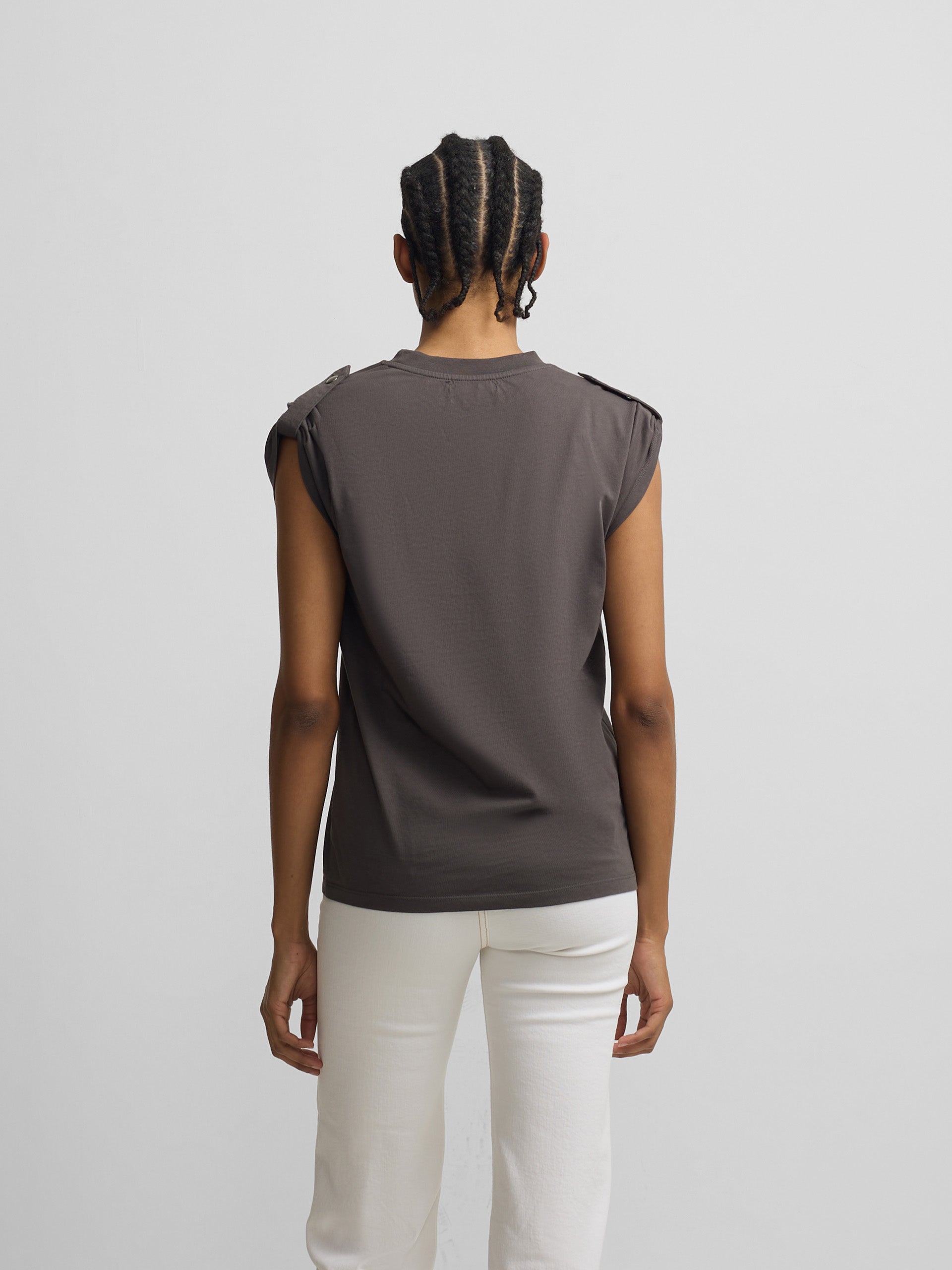 Woman roll out have a nice day black t-shirt