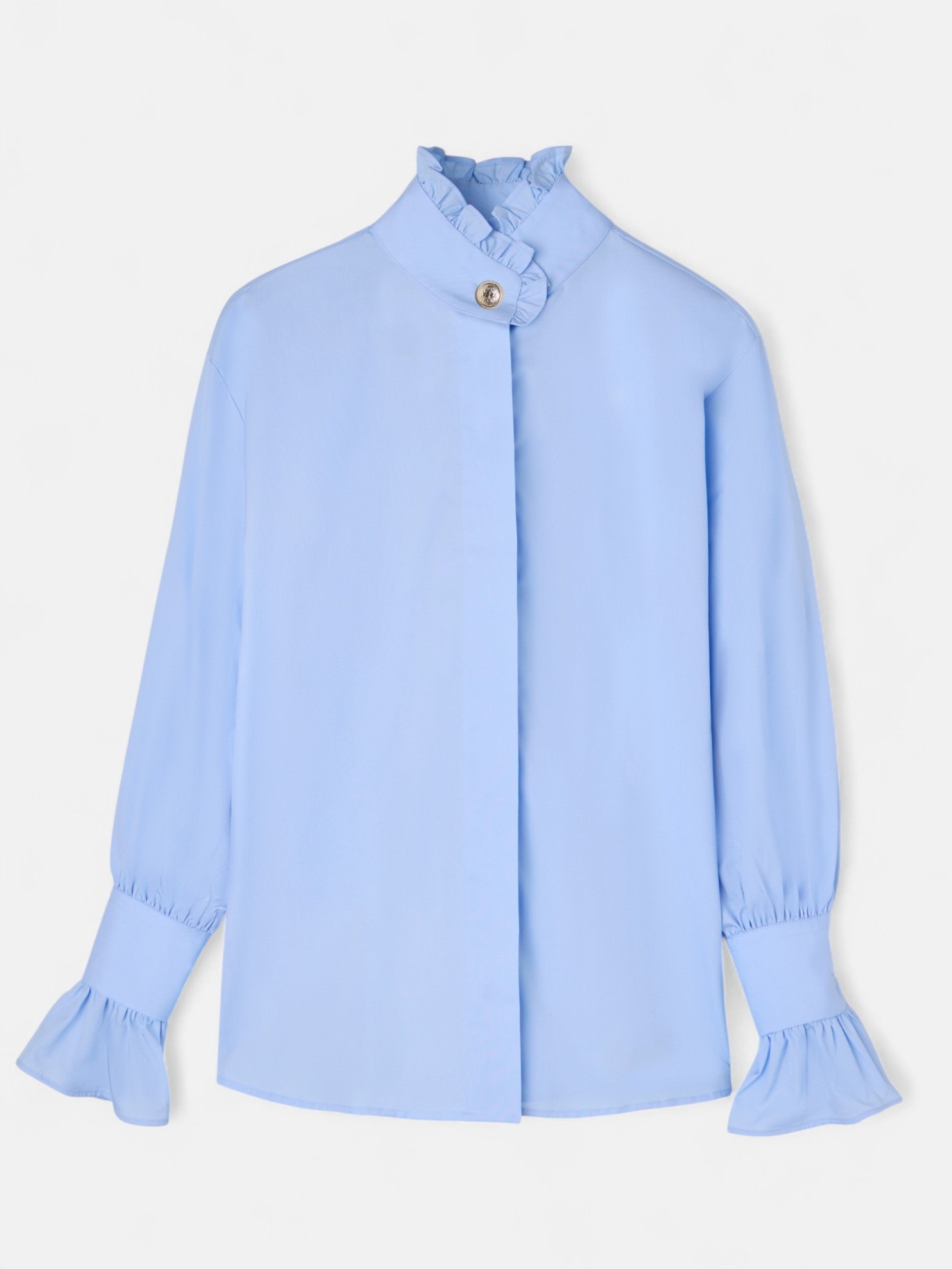 Light blue cuff detail shirt